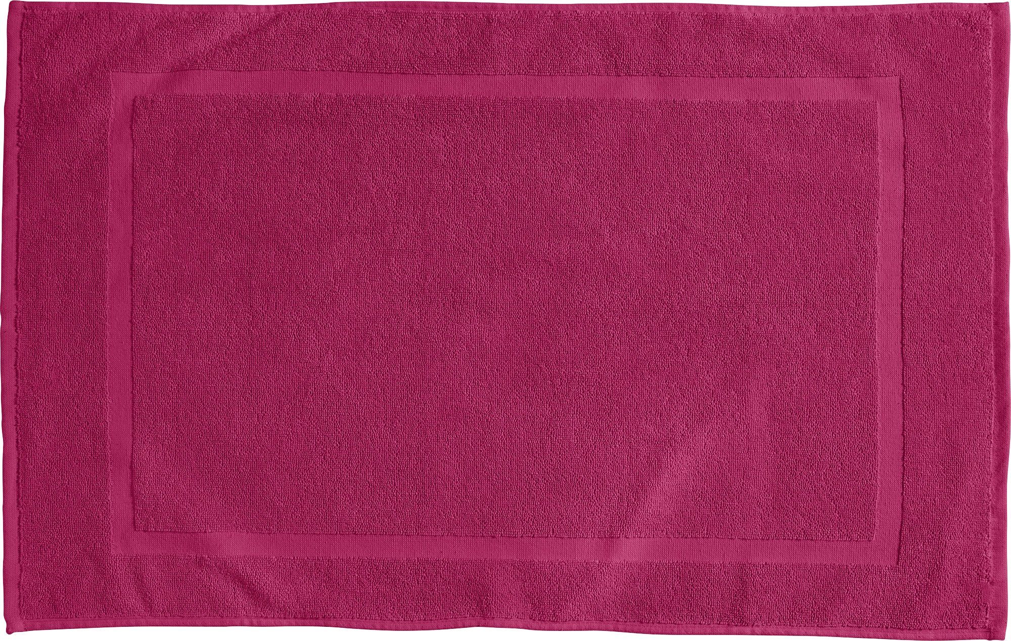 REDBEST Badematte Duschvorlage "Chicago", Höhe 5 mm, Frottier, eckig, Walk-Frottier Uni