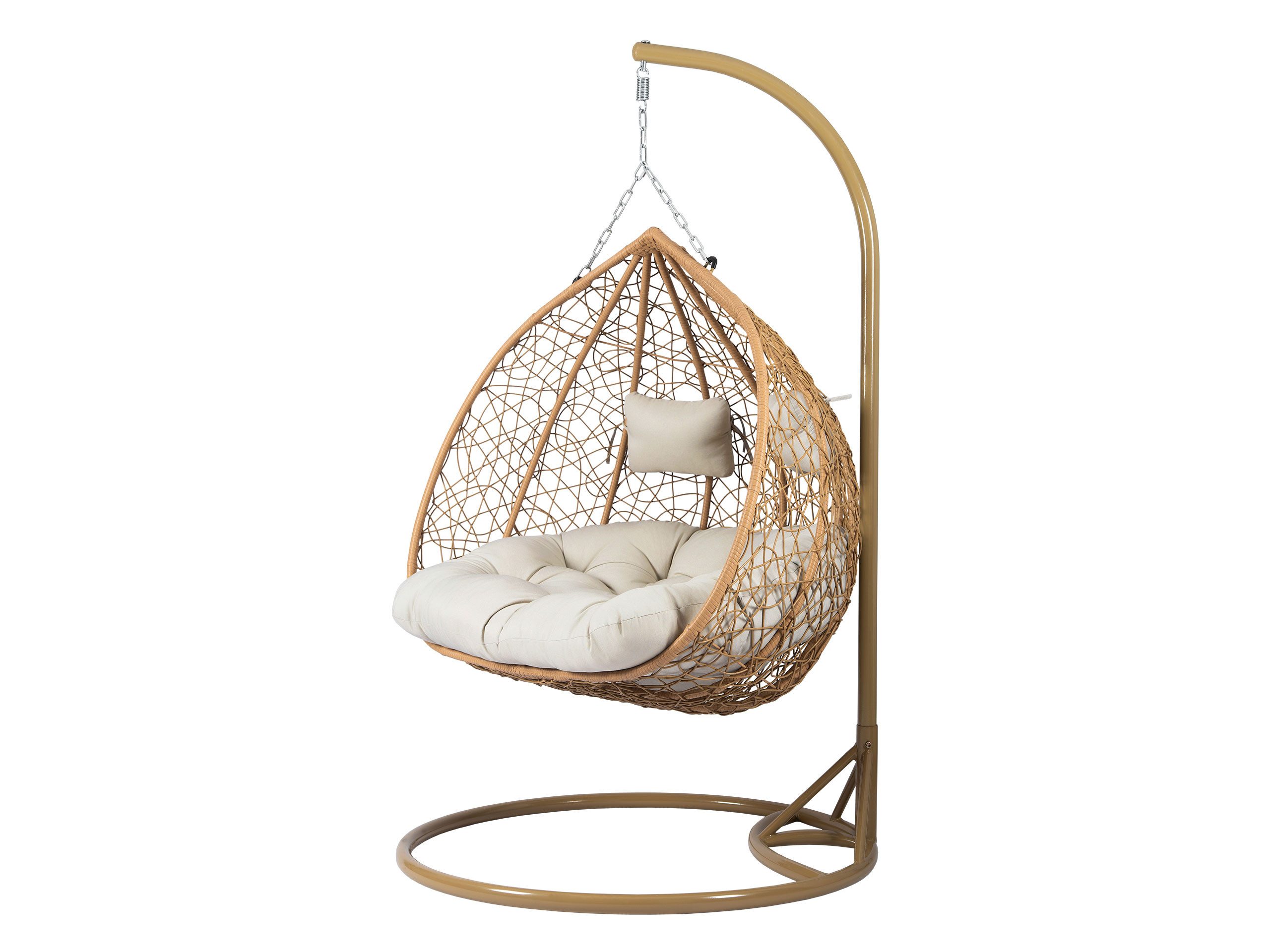 MIRJAN24 Hängesessel Olivia (Korb aus Technorattan, Stahlskelett, Kissen-Set), für zwei Personen