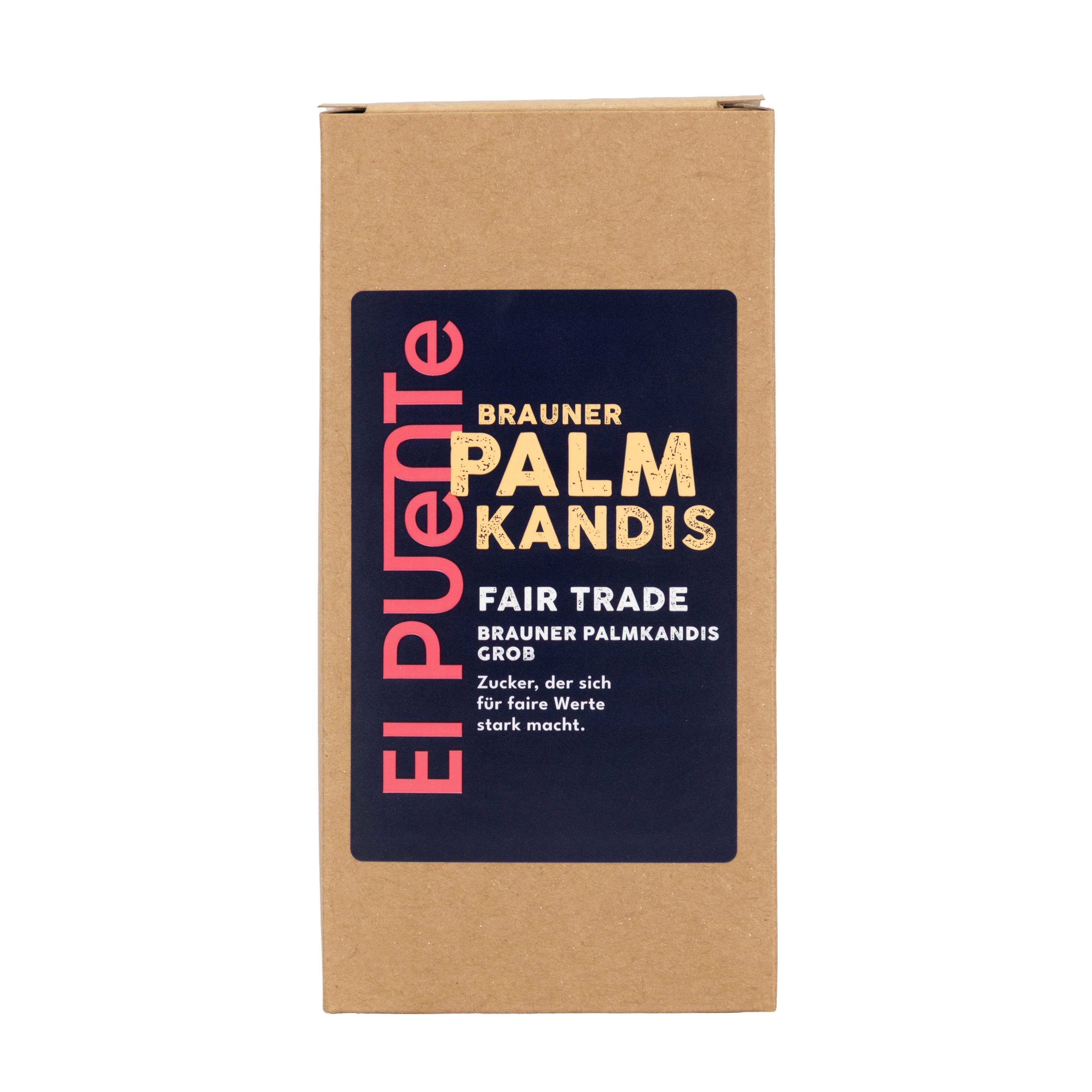 El Puente Zucker Brauner Palmkandis grob, Fair Trade, Vegan, Glutenfrei, Handmade