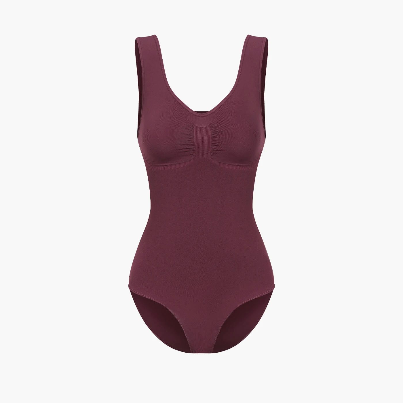 Creamy Fabrics Miederbody Tank Bodysuit Sculpting Shapewear mit Slip-Burgun günstig online kaufen