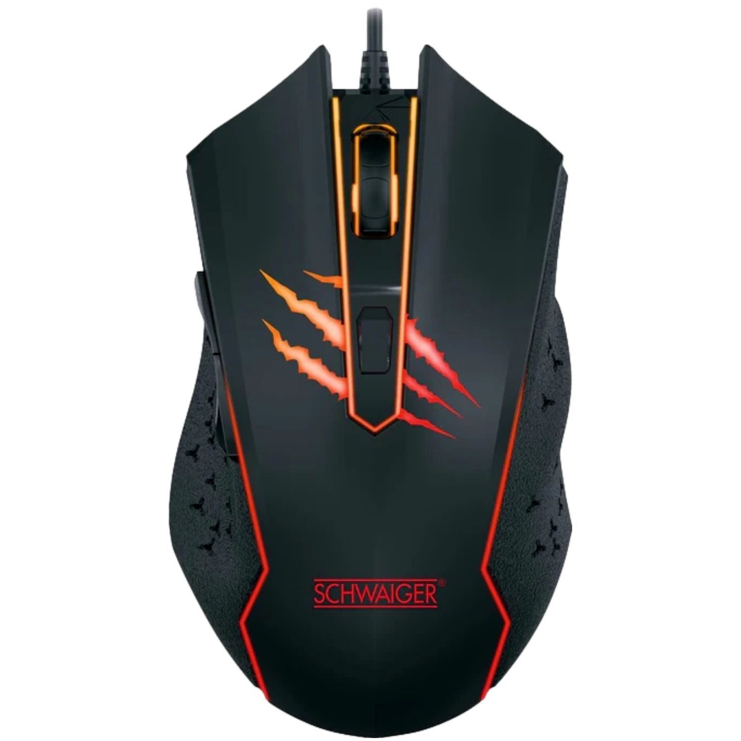 Schwaiger USB Gaming Maus GM3000 RGB LED Beleuchtet Gaming-Maus (USB, Gamer Mouse 6 Tasten dpi-Schalter Ergonomisch Plug & Play Seitentasten)