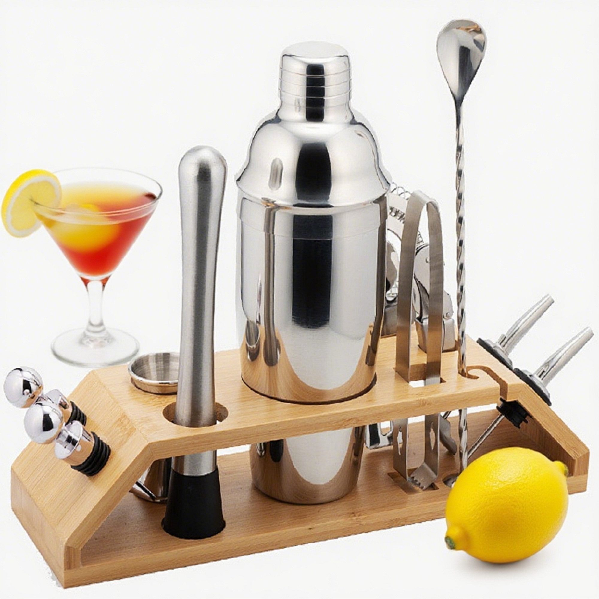 Cocktail-Set 13-tlg. Cocktail-Shaker-Set mit 750ml Edelstahl Shaker und
