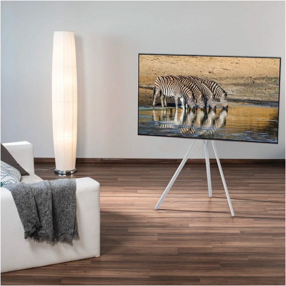 Hama TV-Standfuß Hama TV-Ständer 191 cm (75) TV-Möbel, (bis 75 Zoll, Modernes Staffelei-Design für 75" Fernseher, Modernes Staffelei-Design)