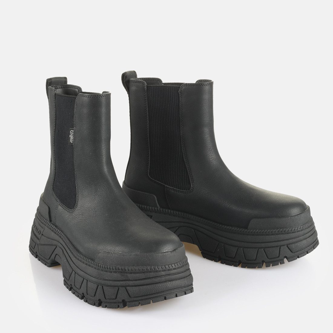 Buffalo FUSION Chelseaboots Plateauboots, Stiefelette mit seitlichen Stretcheinsätzen