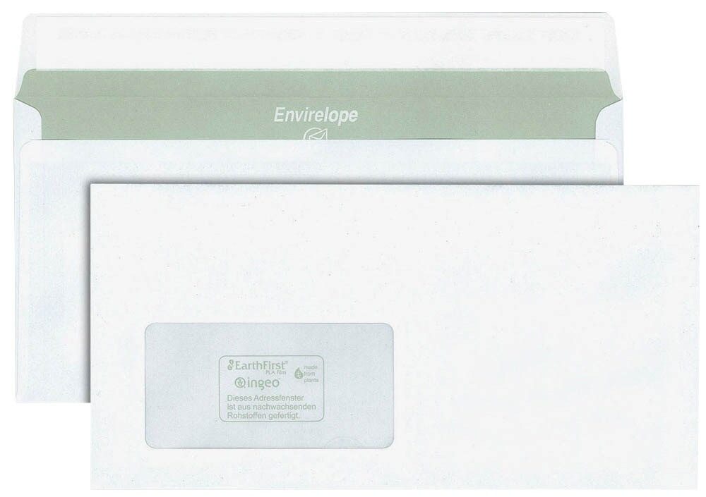 MAILMEDIA Briefumschlag Briefumschläge Envirelope® DIN lang mit Fenster