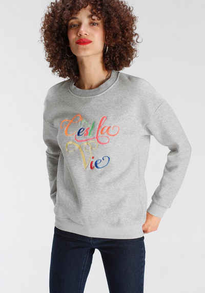 AJC Sweater mit Statement Stickerei - NEUE KOLLEKTION
