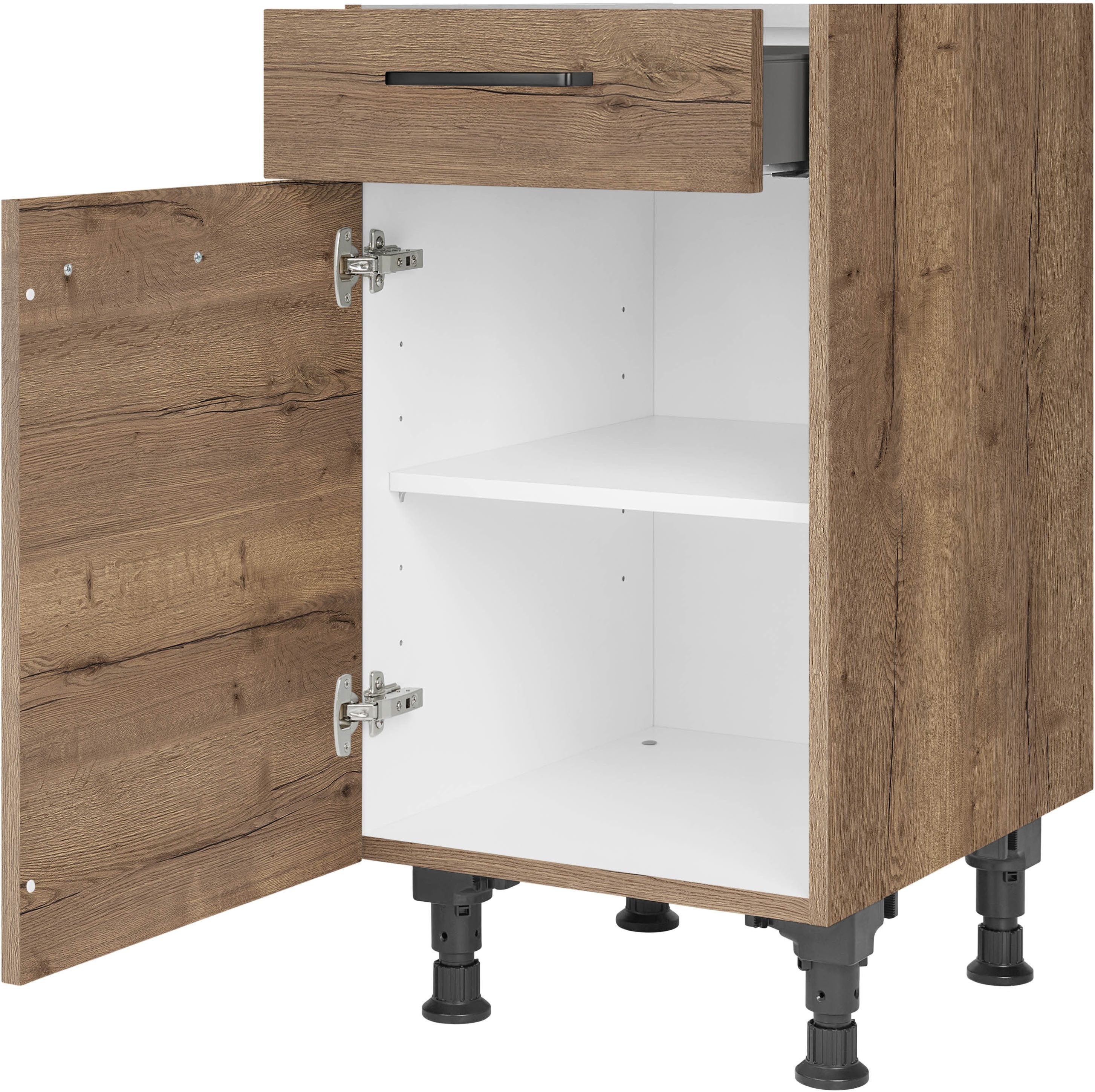 nobilia Unterschrank ""Structura", Ausrichtung wählbar, vormont., in den Br günstig online kaufen