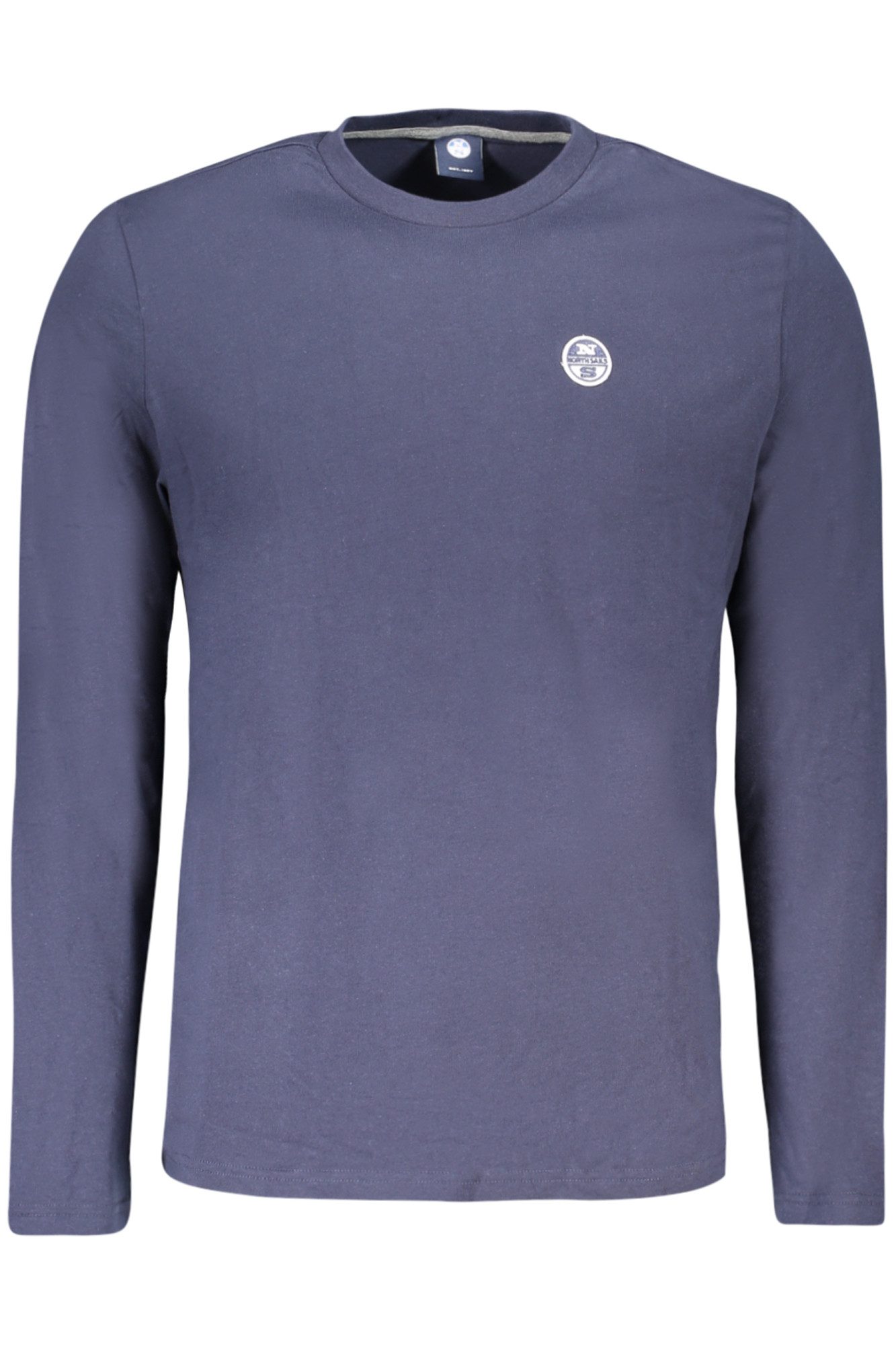 North Sails T-Shirt Herren Langarm T-Shirt Blau - Rundhals mit Logo