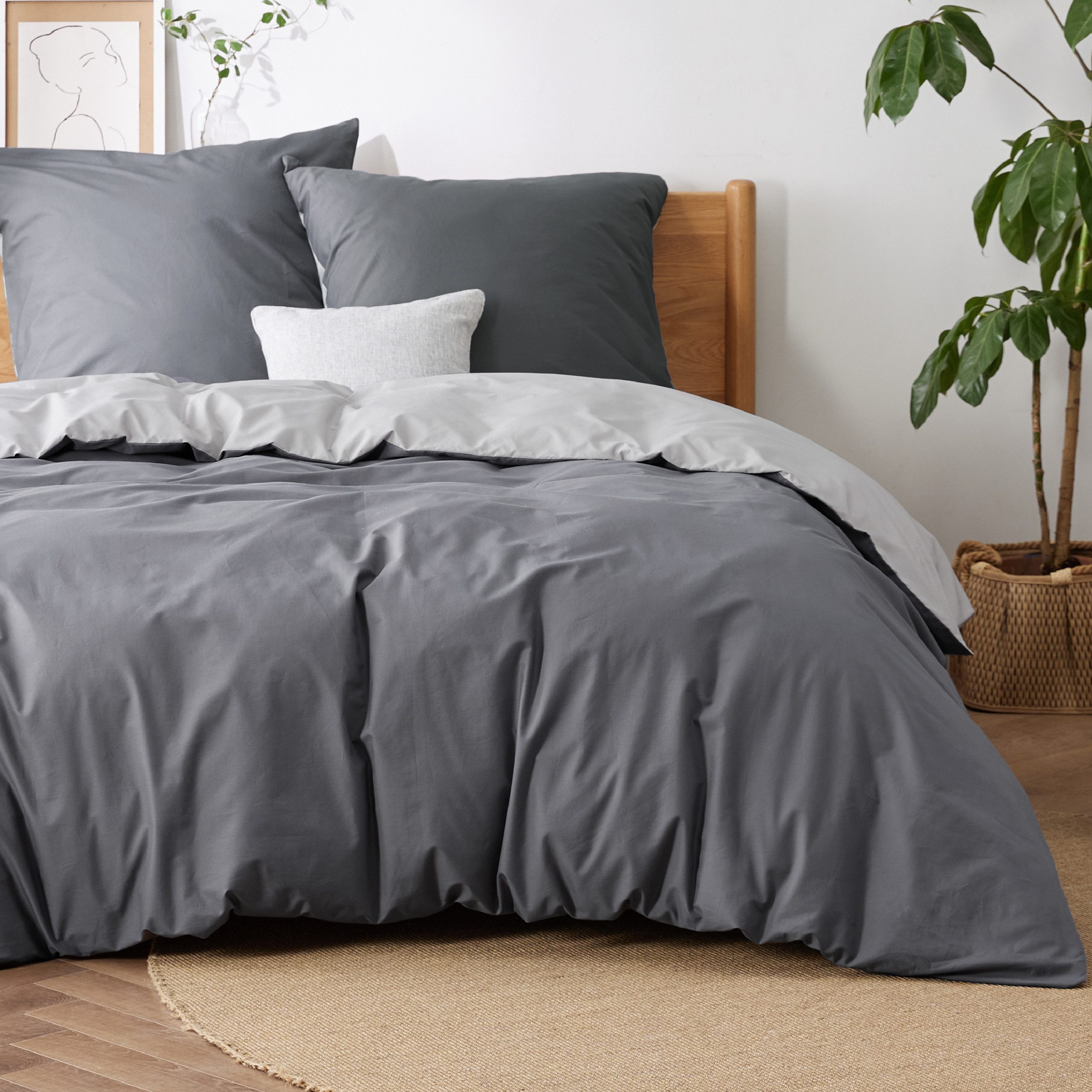 BEDSURE Bettwäsche mit Reißverschluss, 100% Baumwolle, ÖKO-TEX zertifiziert günstig online kaufen