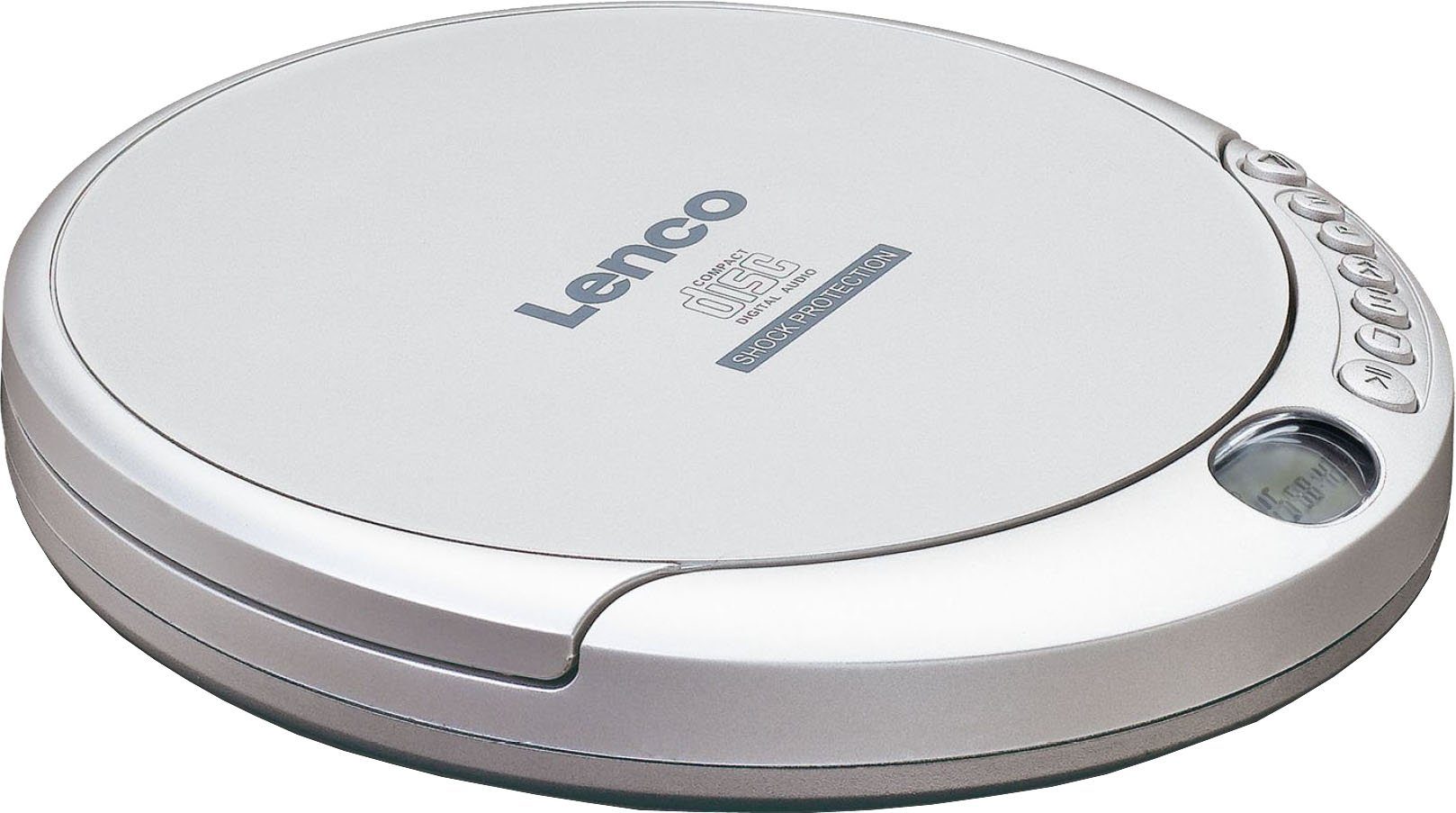 Lenco CD-201Sl CD-Player (Anti-Schock-Funktion), Praktischer tragbarer CD- Player / Discman