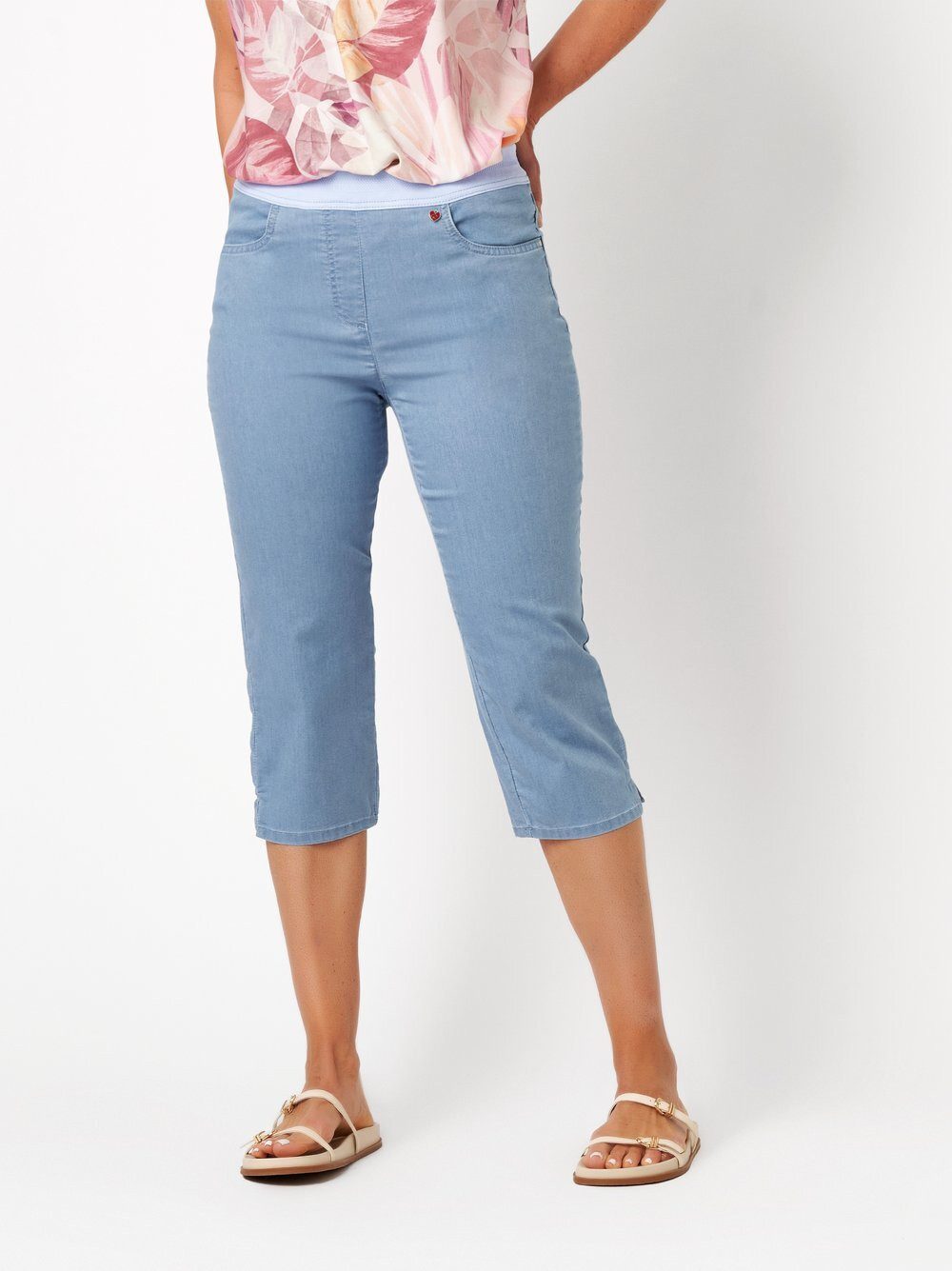 Relaxed by TONI Caprihose My Darling Capri mit Jerseybund