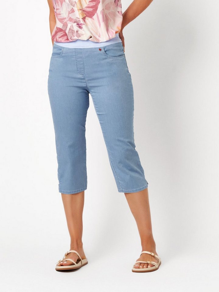 Relaxed by TONI Caprihose My Darling Capri mit Jerseybund