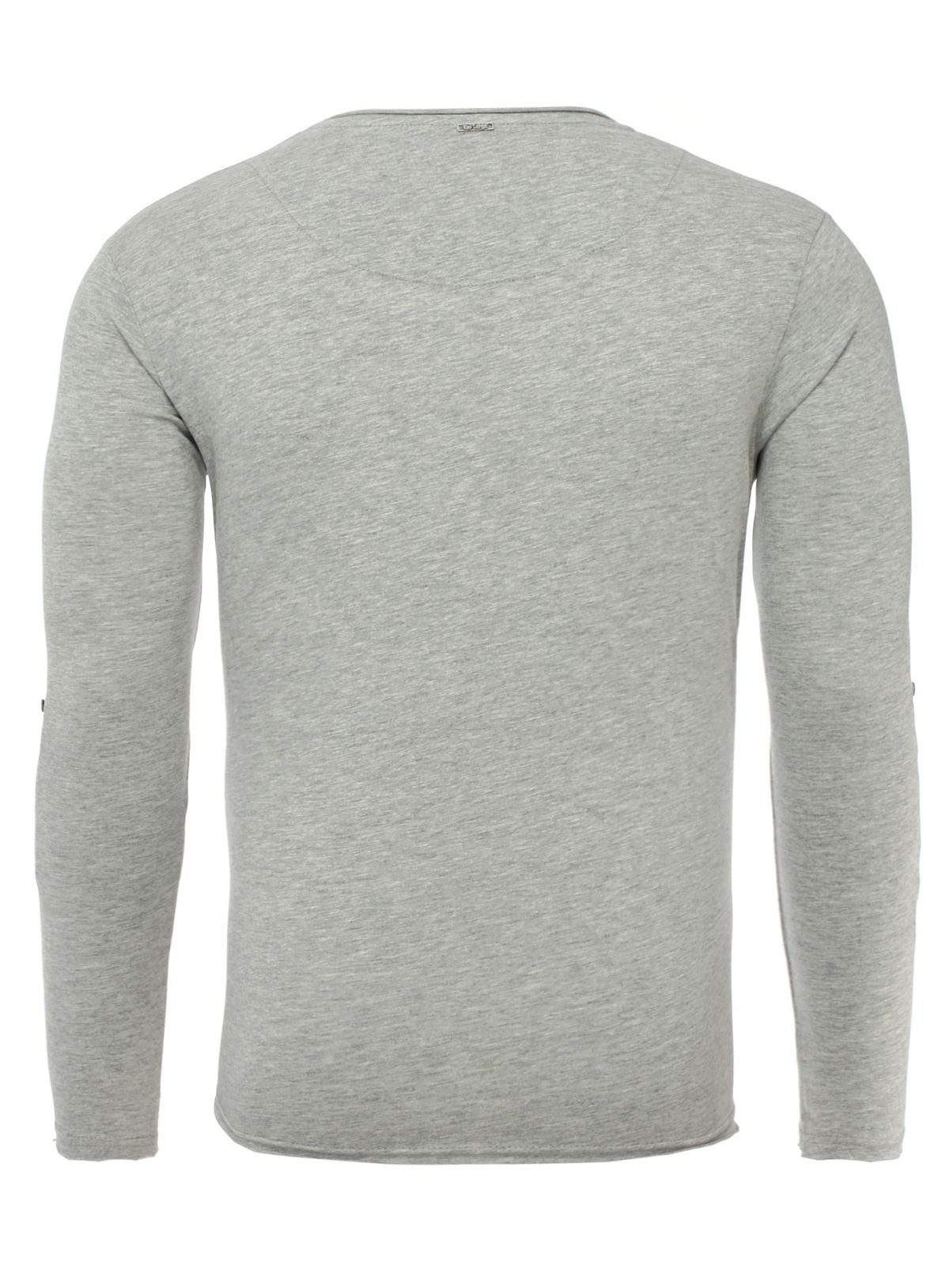 Key Largo Henleyshirt Ginger vintage Look uni Basic MLS00038 mit Knopfleist günstig online kaufen