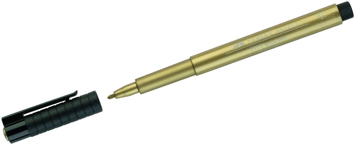 Faber-Castell Tintenfeinschreiber Tuschestift Pitt Artist Pen Spitze: M gold