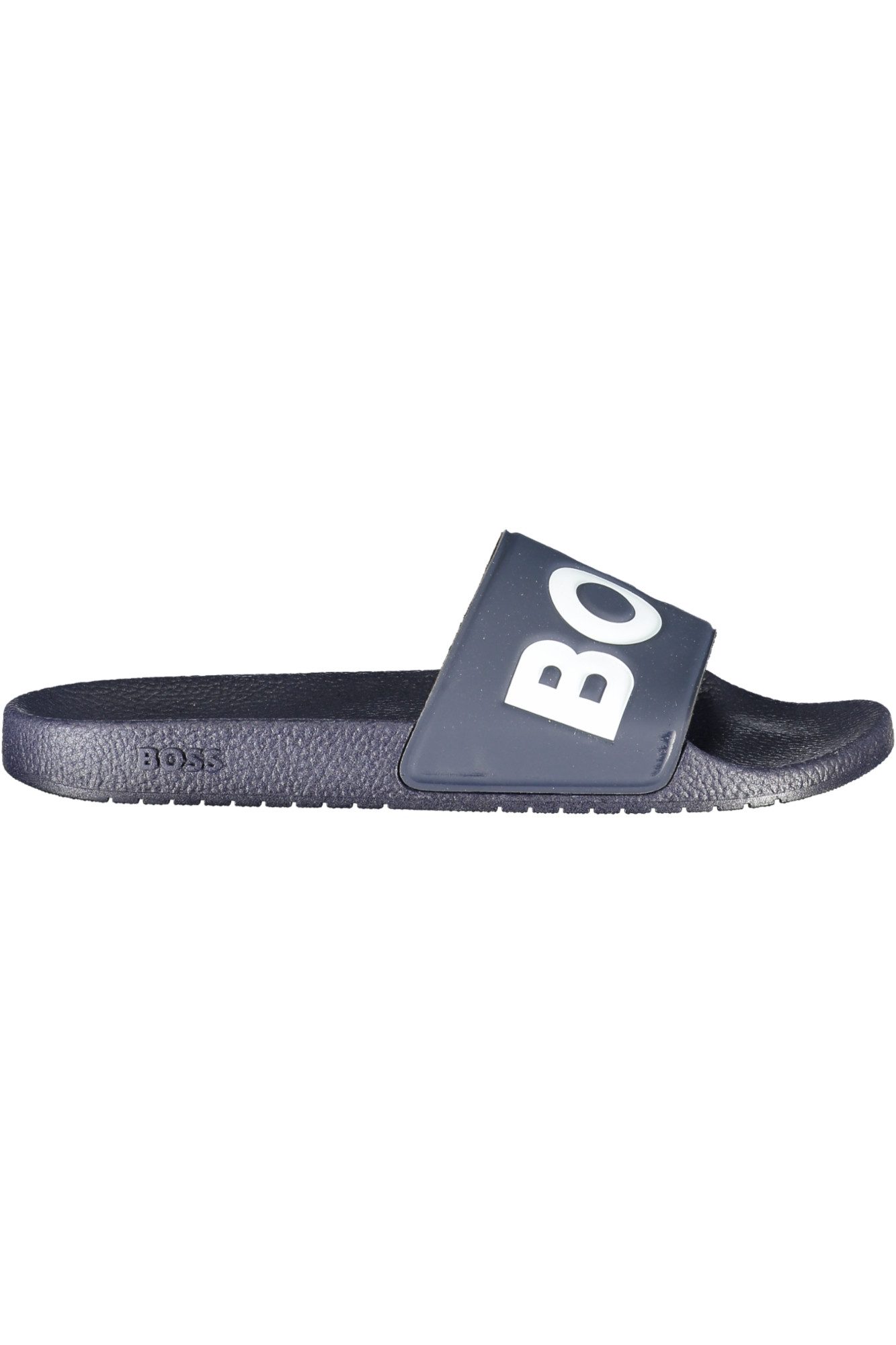 BOSS Badeschuh Hochwertige blaue Herren-Pantolette mit Logo-Design