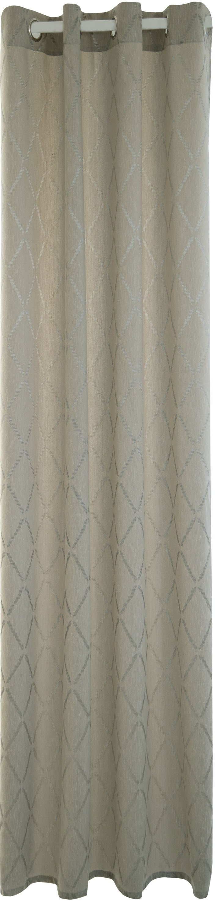 Ösenschal   ¦ beige ¦ Maße (cm): B: 140 H: 1 Gardinen & Rollos > Gardinen & günstig online kaufen