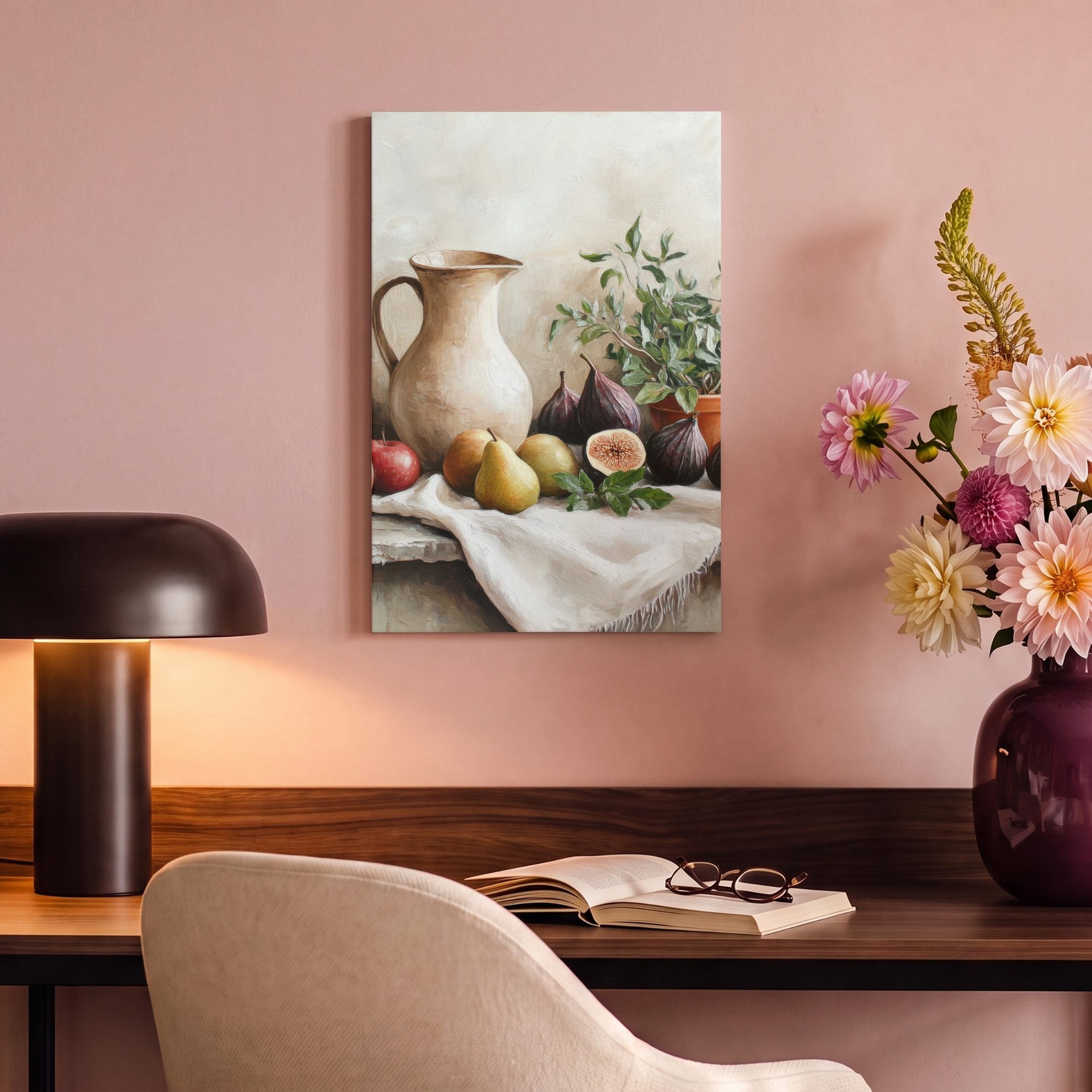 OneMillionCanvasses® Leinwandbild Obst - Kräuter - Ländlich, Fotodruck (1 St), Leinwand Canvas Wandbild, Wanddekoration 20x30 cm – Bild 4 von 5