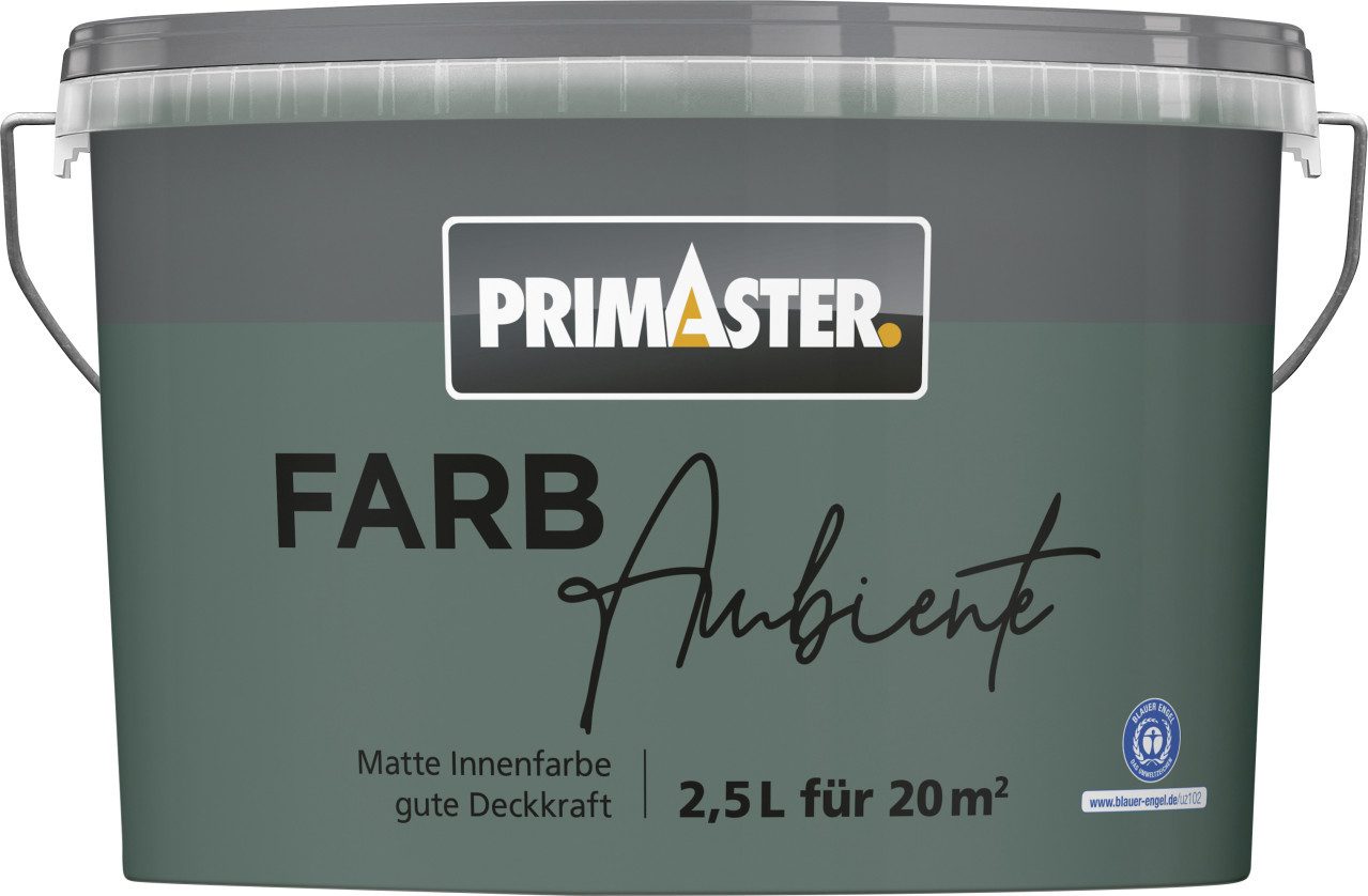 Primaster Wandfarbe Primaster Farbambiente Wandfarbe matt waldgrün 2,5