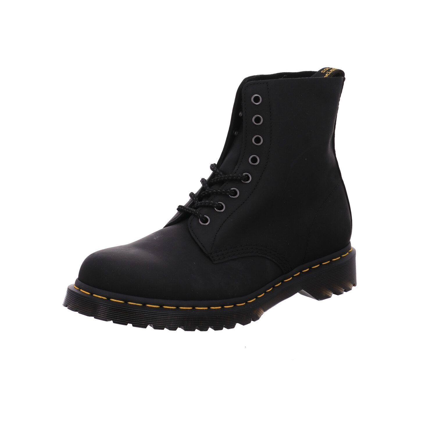 DR. MARTENS BLACK WAXED FULL GRAIN Stiefel