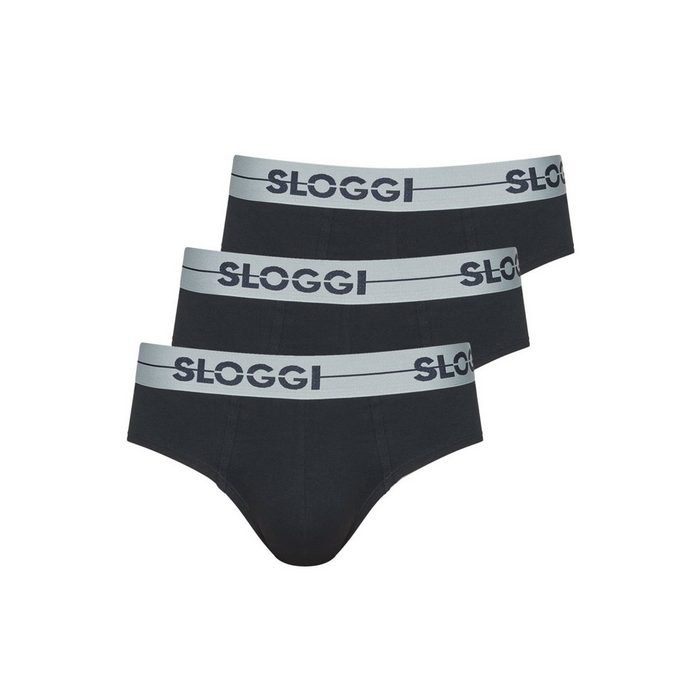 Sloggi Slip 3er Pack Go (Spar-Set 3-St) Mini Slip / Unterhose - Baumwolle - Ohne Eingriff - Perfekter Sitz