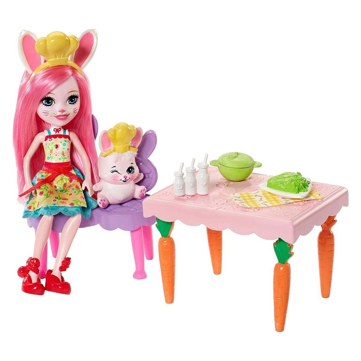 Mattel® Spielwelt Mattel FRH47 Twist - Enchantimals & mit Bree - Küche Bunny