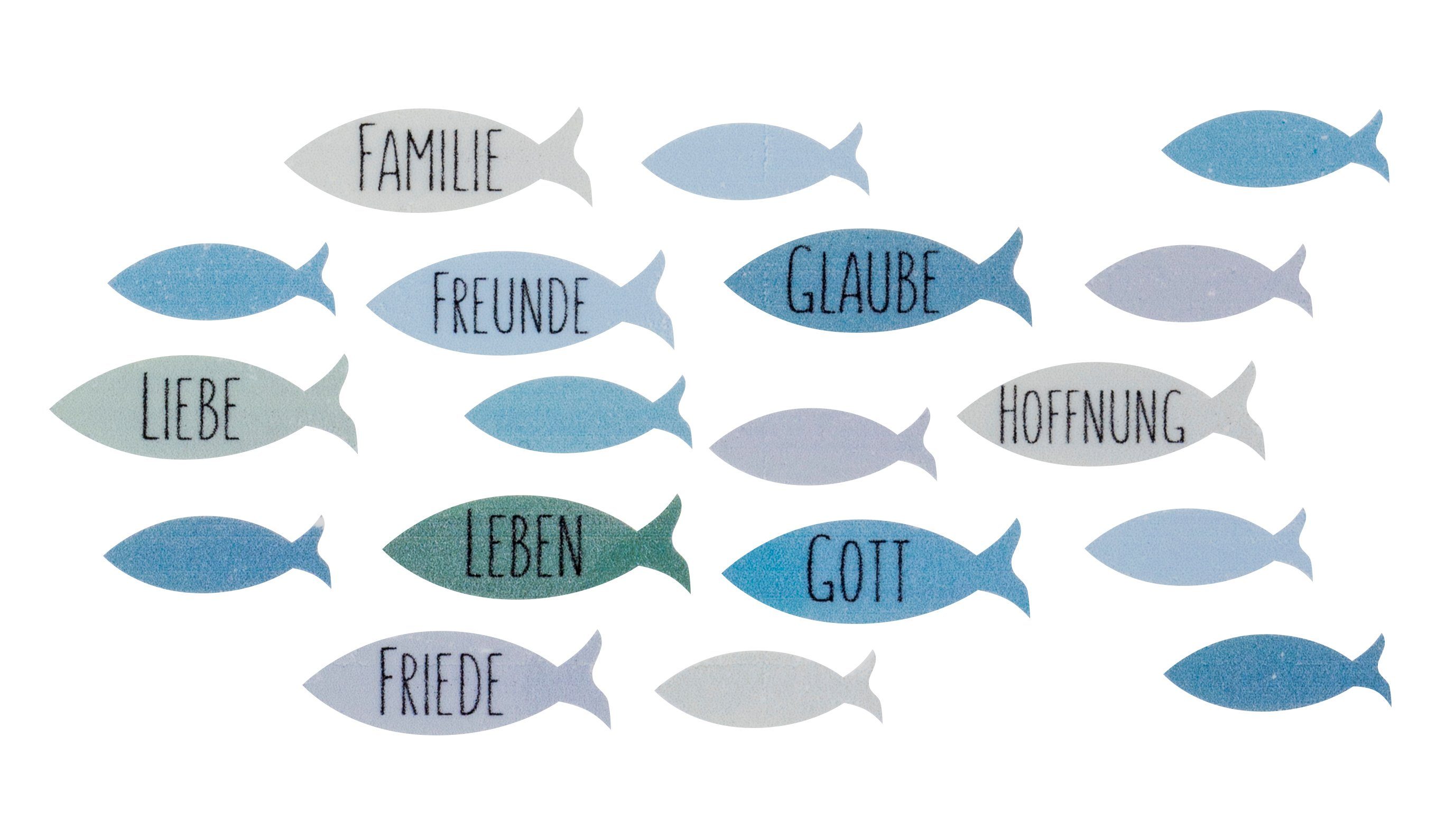 efco Stumpenkerze Wachsmotiv Fischschwarm, 8,5 cm günstig online kaufen