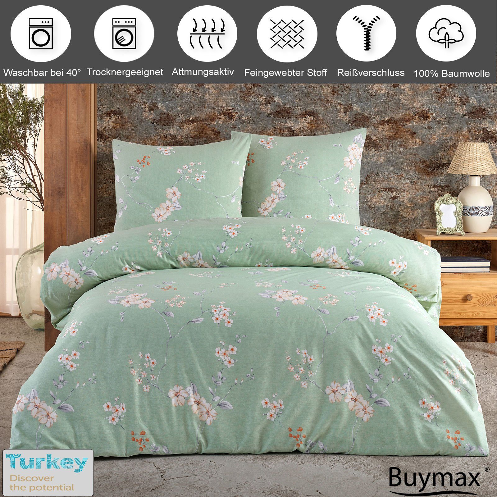 Buymax Bettwäsche Adalia, Aria, Renforcé, 4 günstig online kaufen
