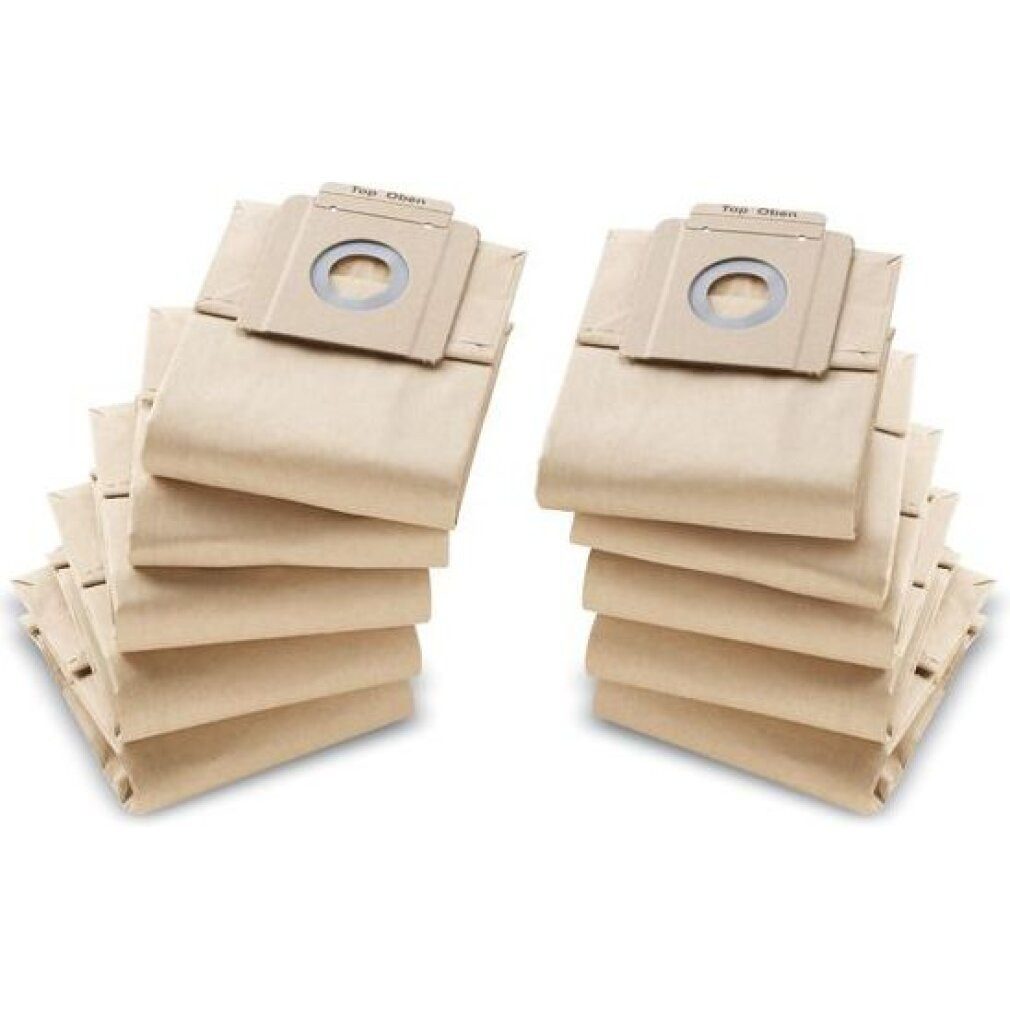 KÄRCHER Staubsaugerbeutel Papierfiltertüten 6.904-333.0, für T7, T9, T10 (10 Stück)