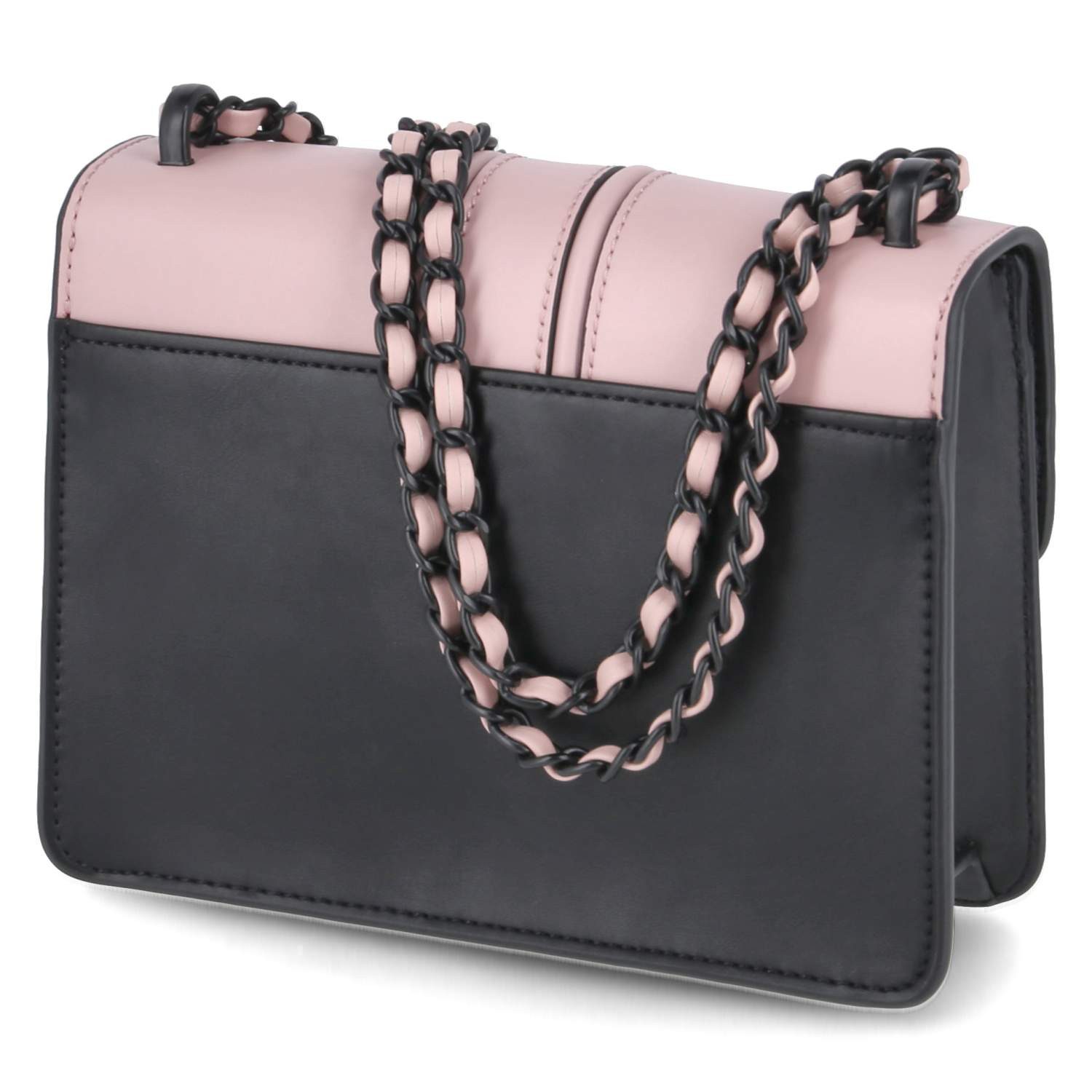 Seidenfelt Manufaktur Schultertasche Handtasche Roros Pink Black pi