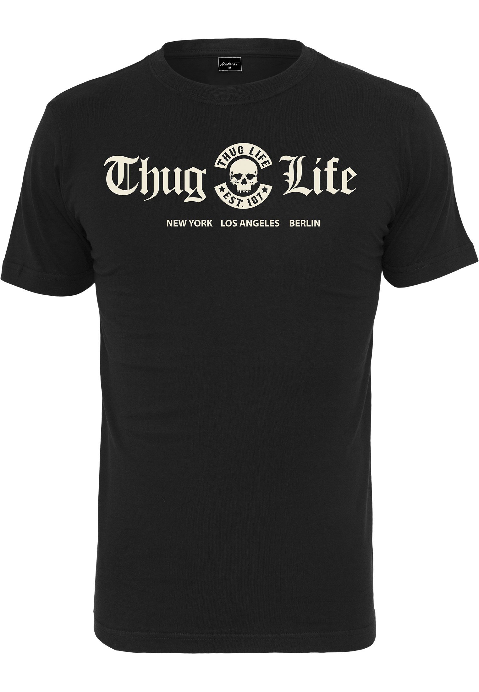 MisterTee T-Shirt Herren Thug (1-tlg) Tee Cities Life