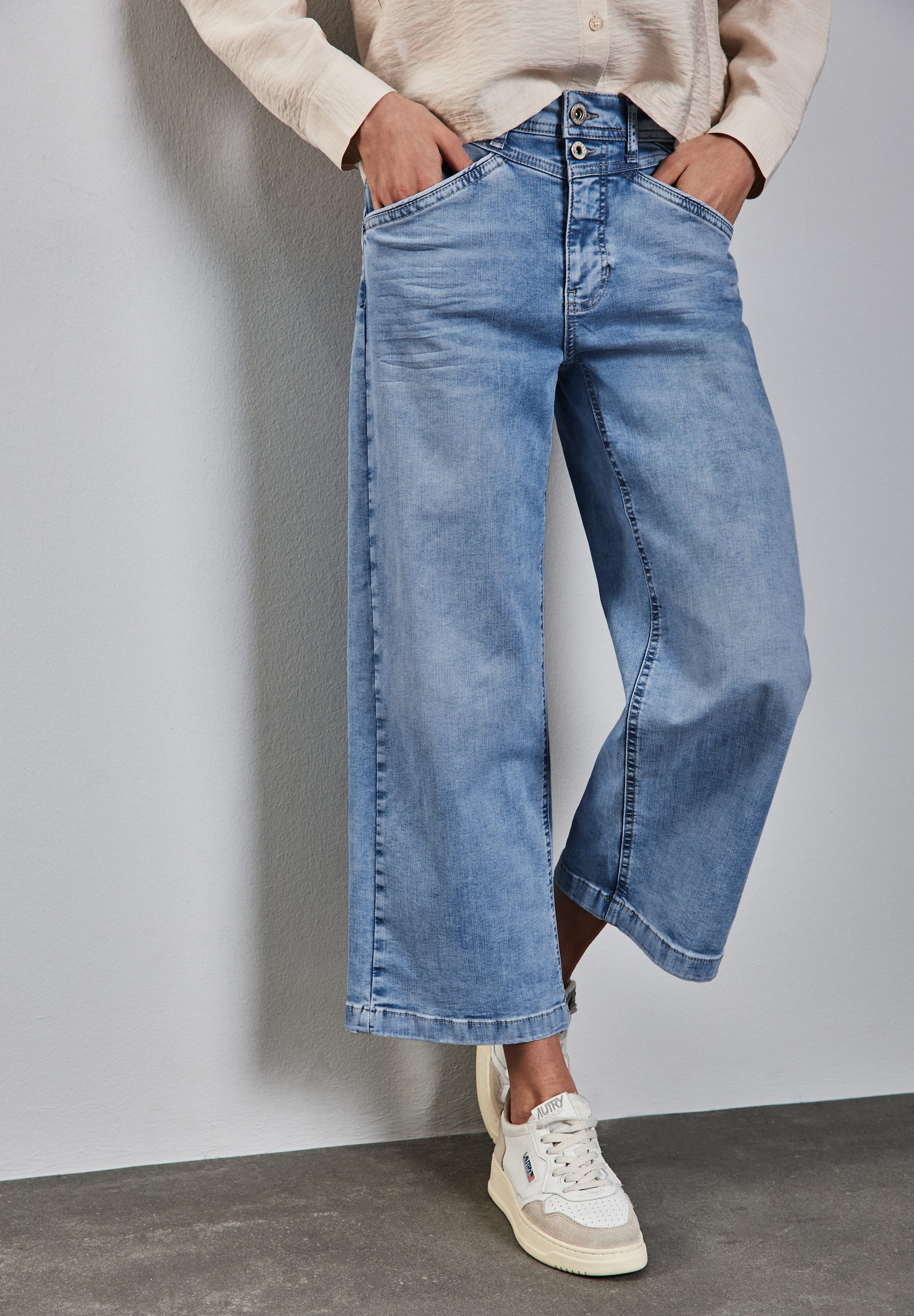 STREET ONE Weite Jeans mit weitem günstig online kaufen