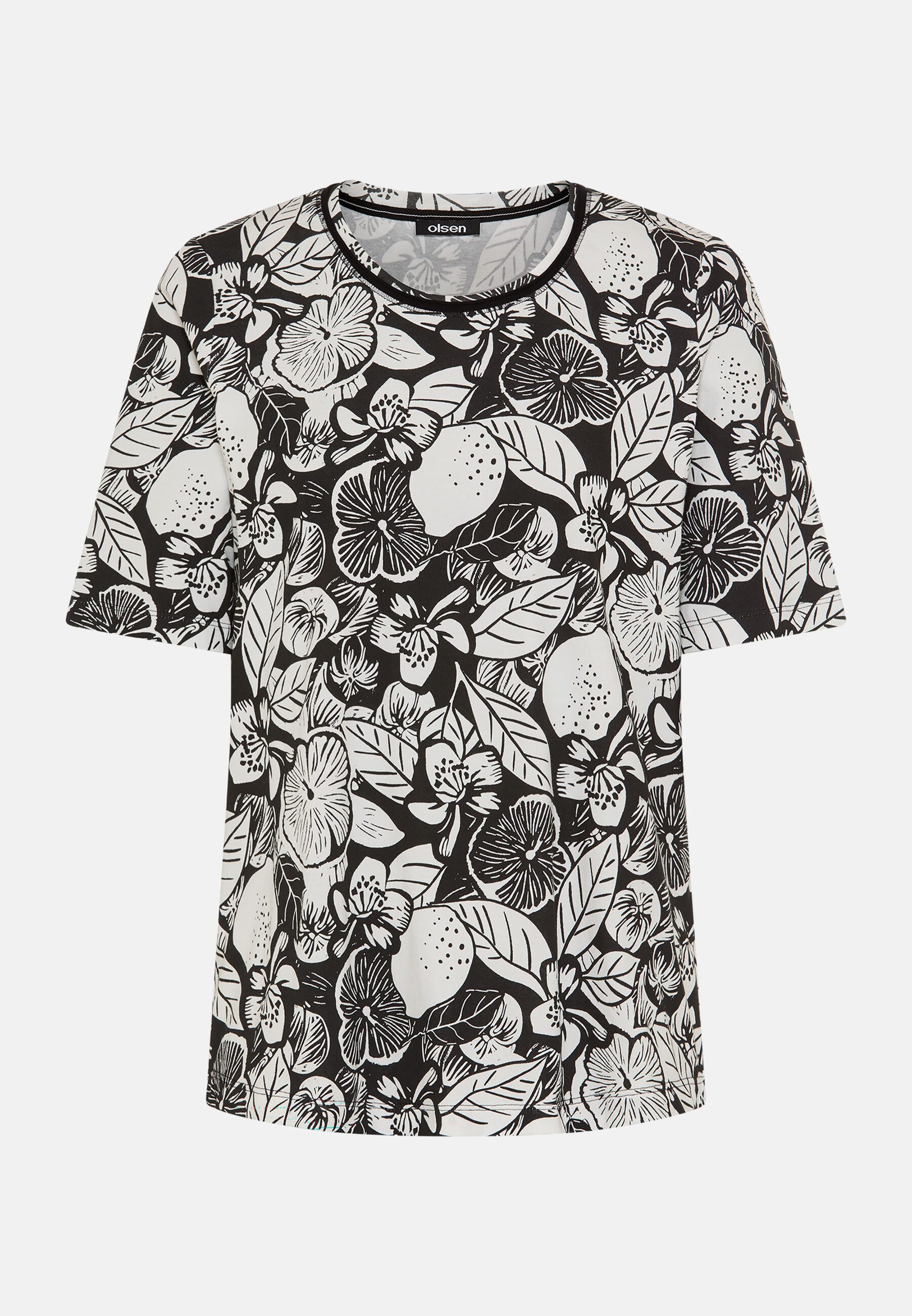 T-Shirt Shirt mit Allover-Dessin