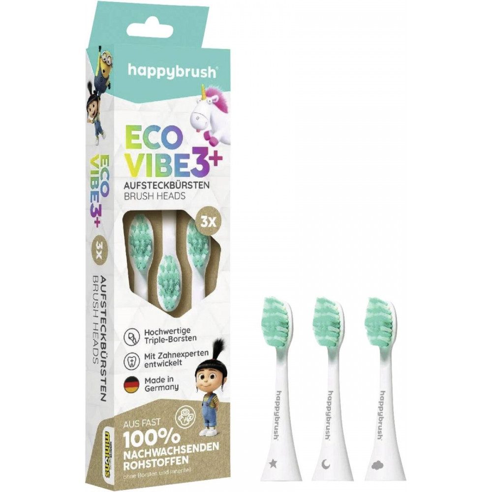 happybrush Aufsteckbürsten HAV3DEA ECO VIBE KIDS - Aufsteckbürsten - weiss