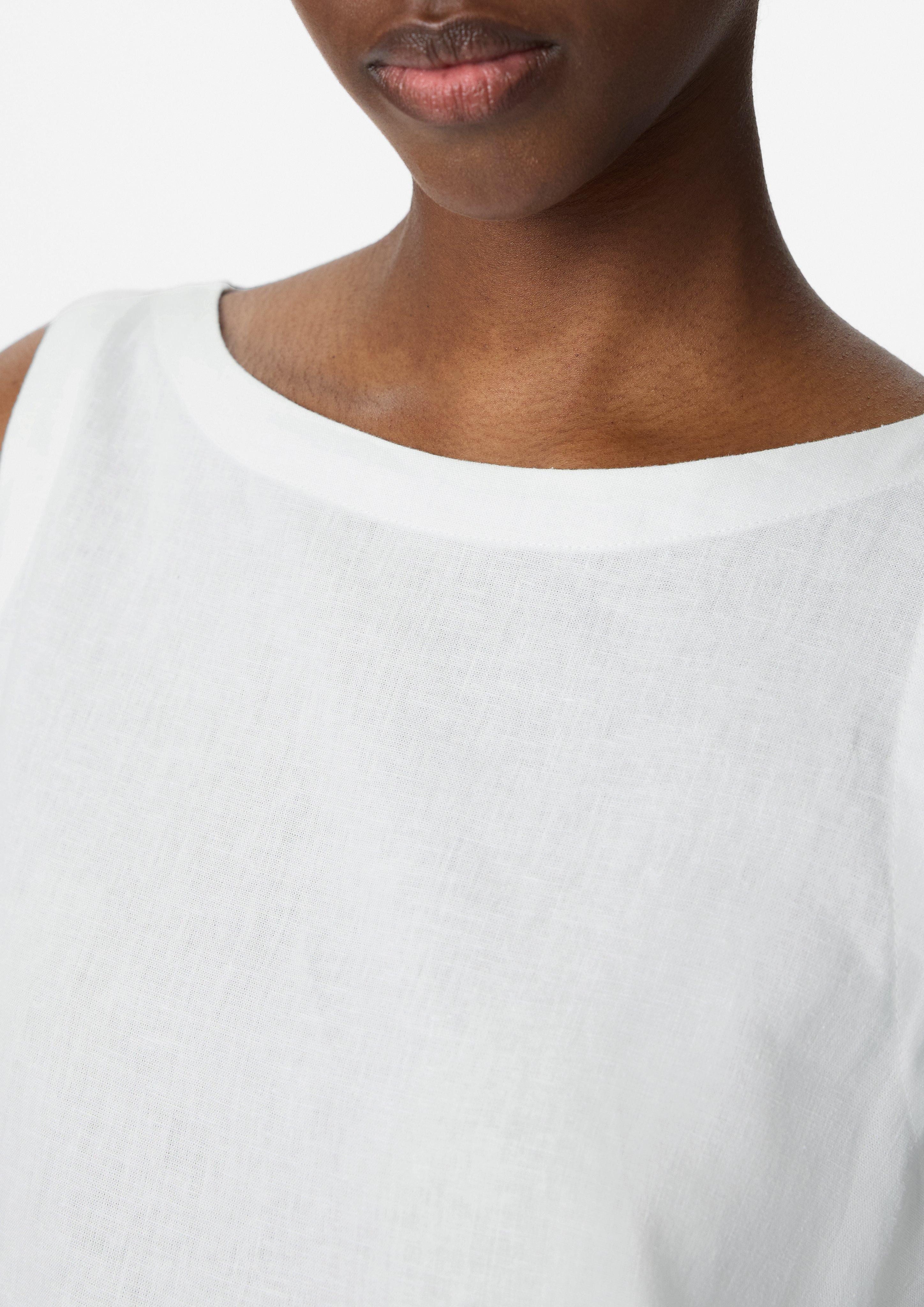 comma casual identity Blusentop Ärmelloses Leinenmix-Top günstig online kaufen
