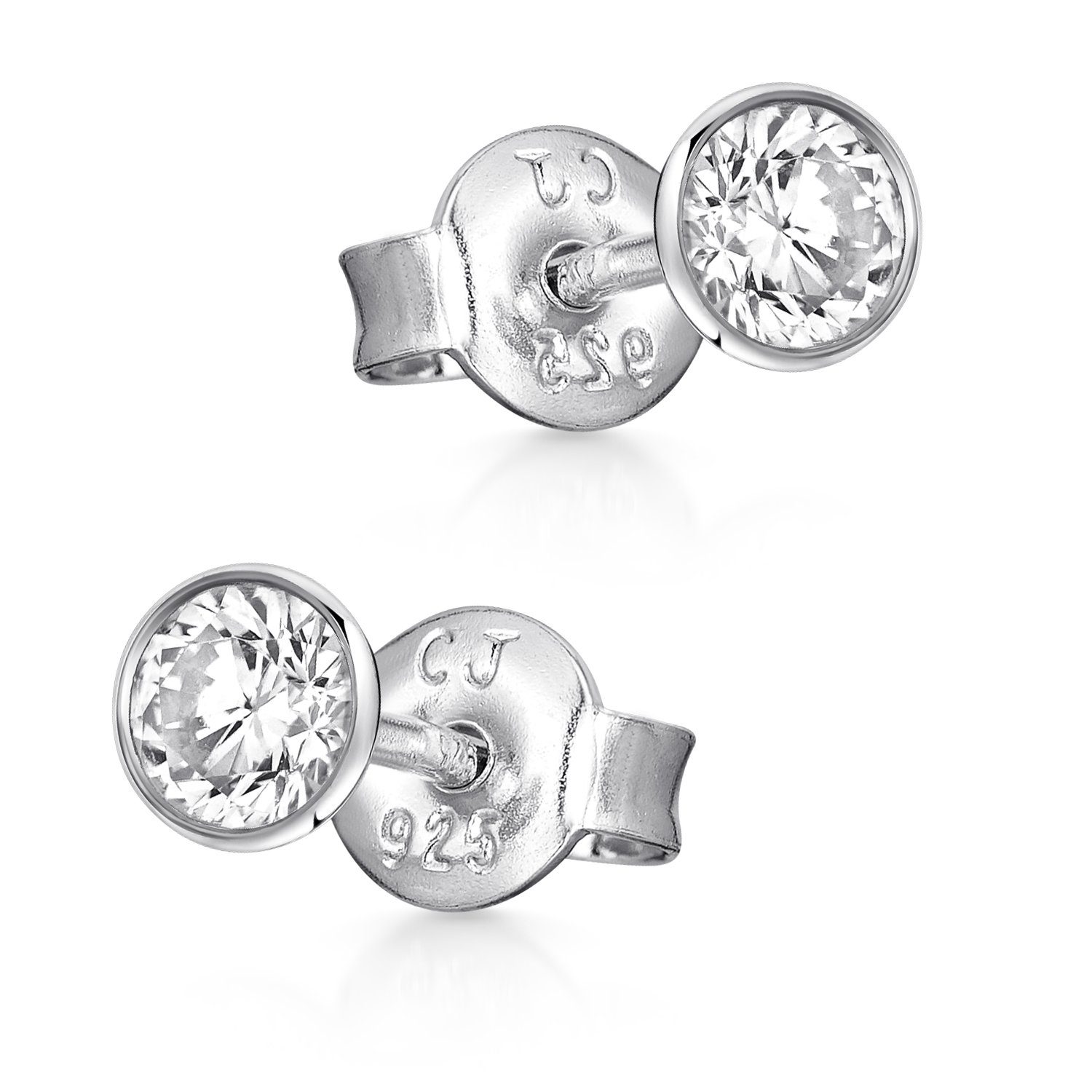 Materia Paar Ohrstecker Damen Silber Zirkonia klein 3-5mm SO-436, 925 Sterl günstig online kaufen