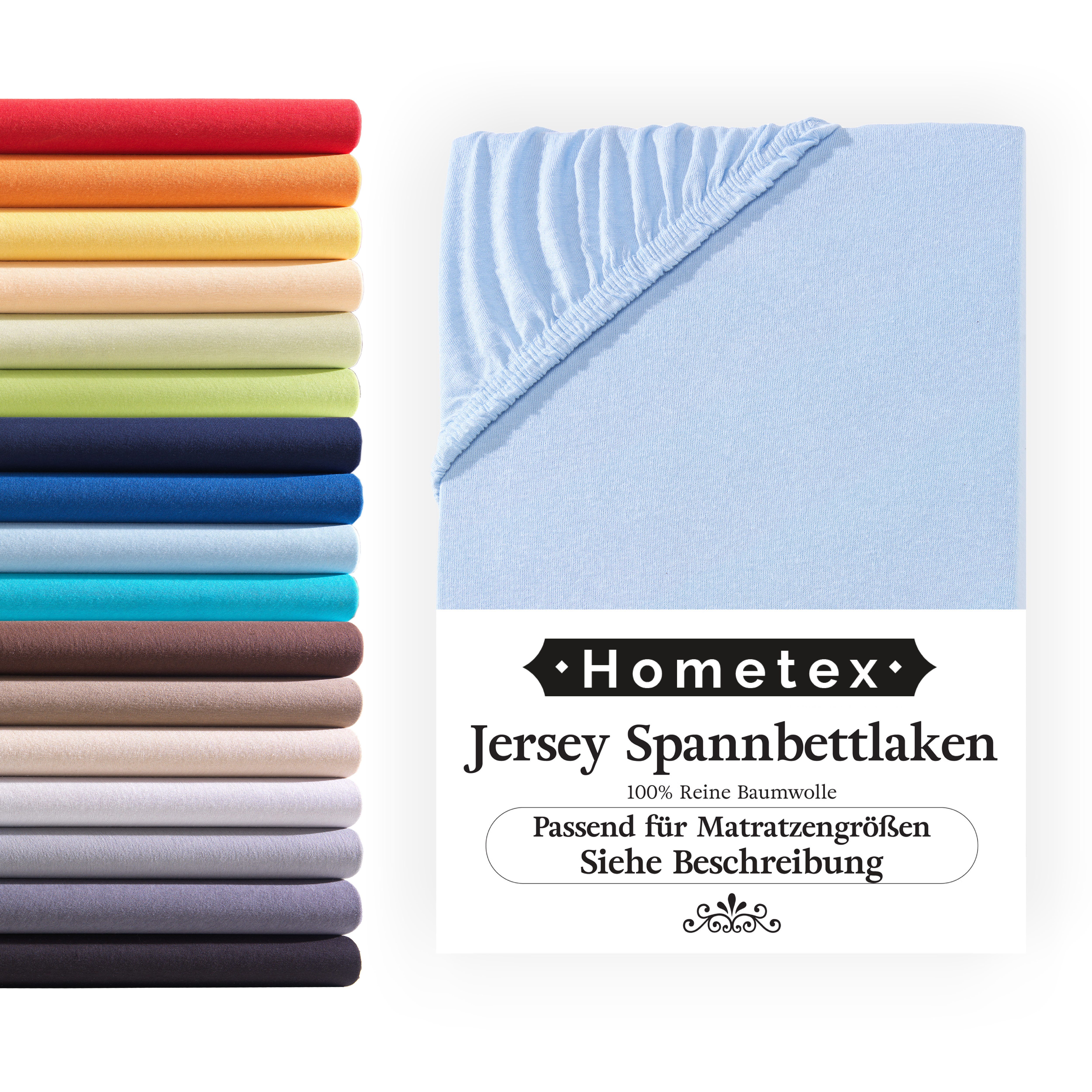 Hometex Premium Textiles Spannbettlaken Jersey-Bettlaken aus günstig online kaufen