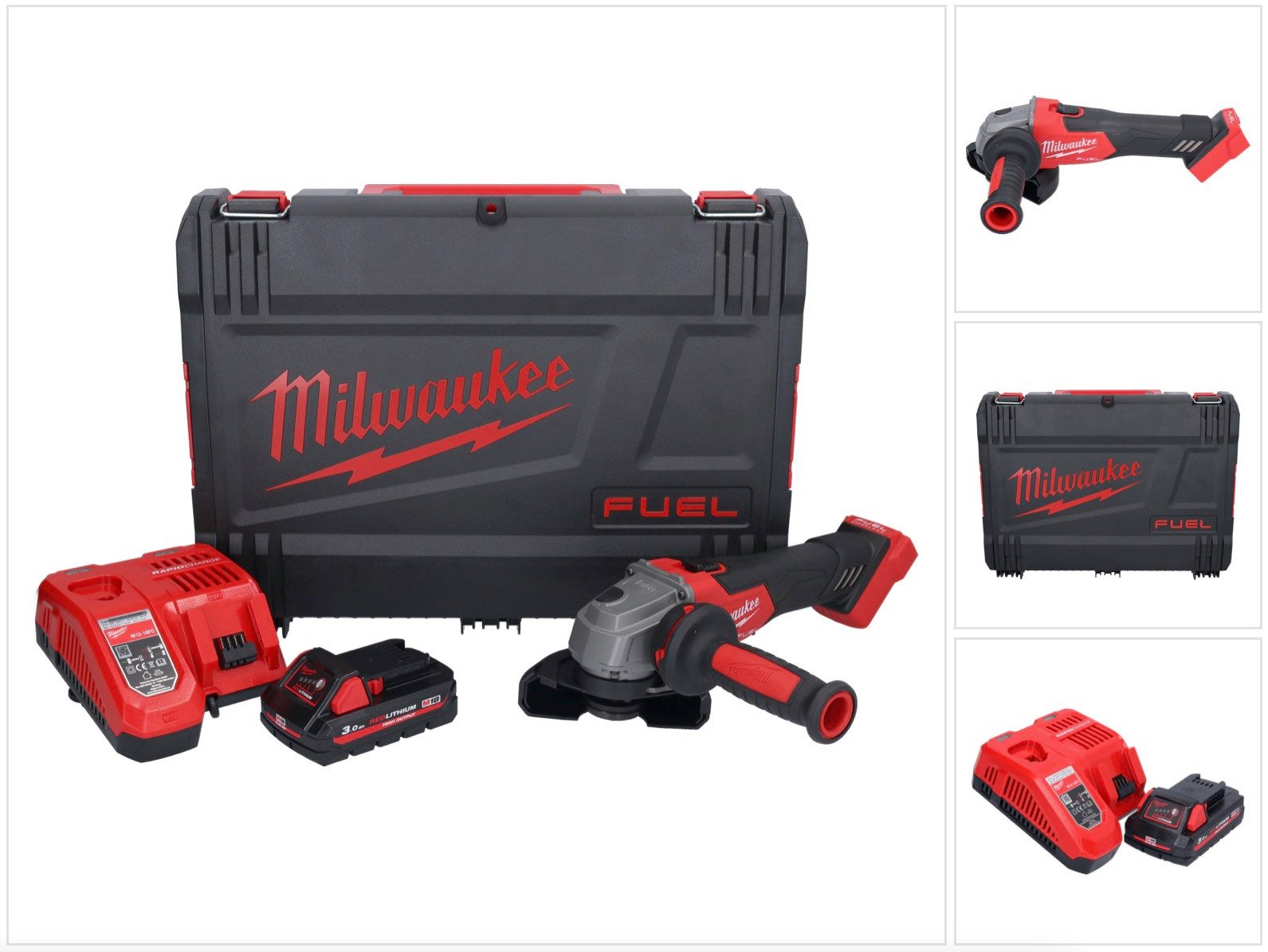 Milwaukee Akku-Winkelschleifer M18 FSAG115X-301X Akku Winkelschleifer 18 V 115 mm Brushless + 1x