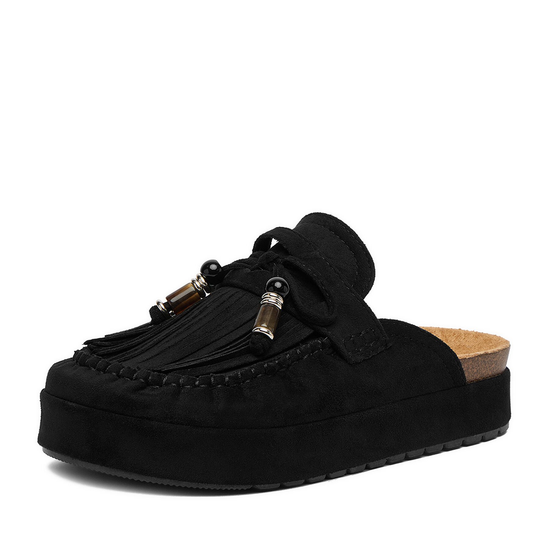DeeZee Deezee Damen-Flip-Flops Schwarz Badepantolette