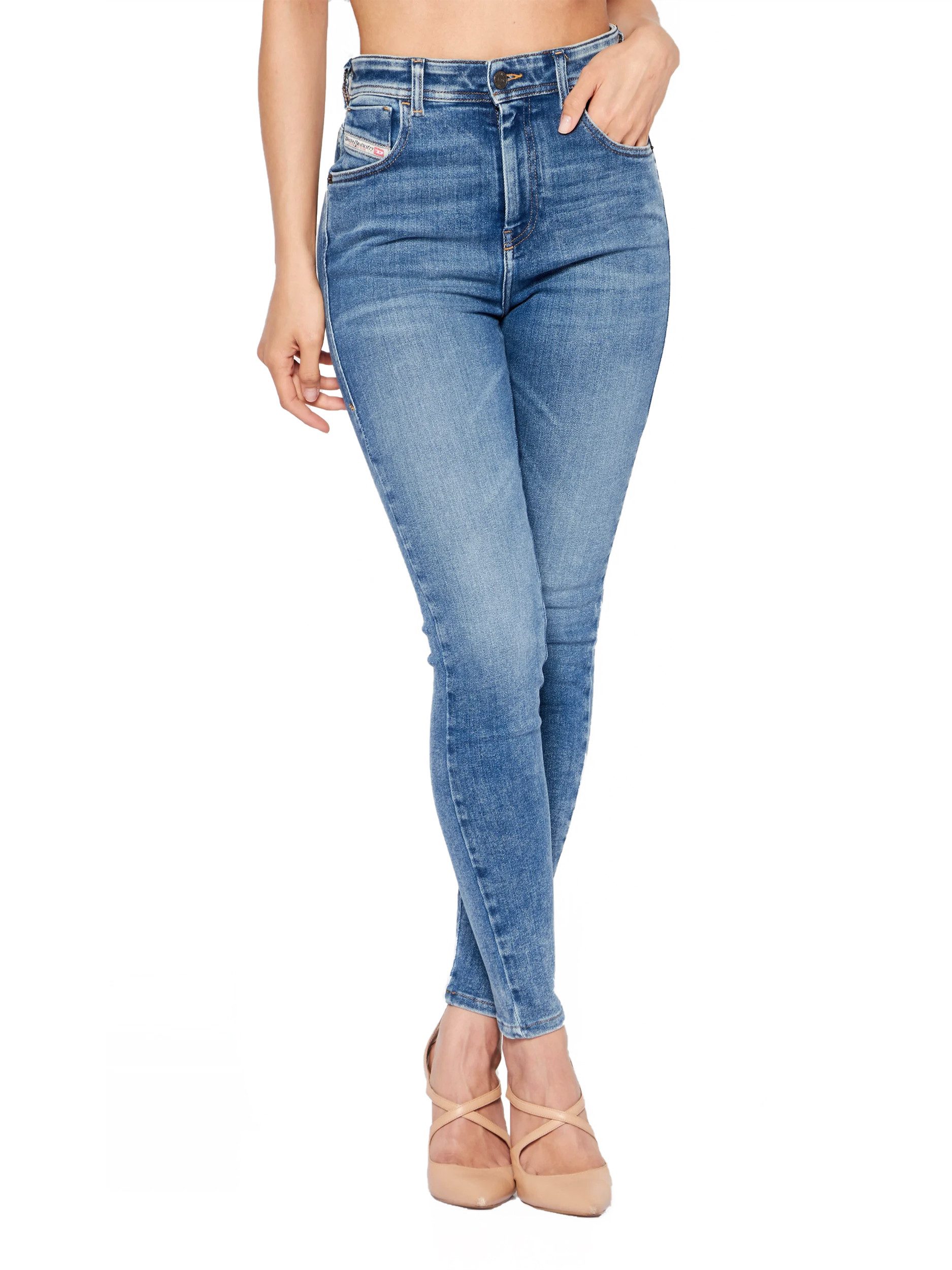Diesel Skinny-fit-Jeans High Waist Superstretch - SLANDY-HIGH 09D62 - Довжина:32
