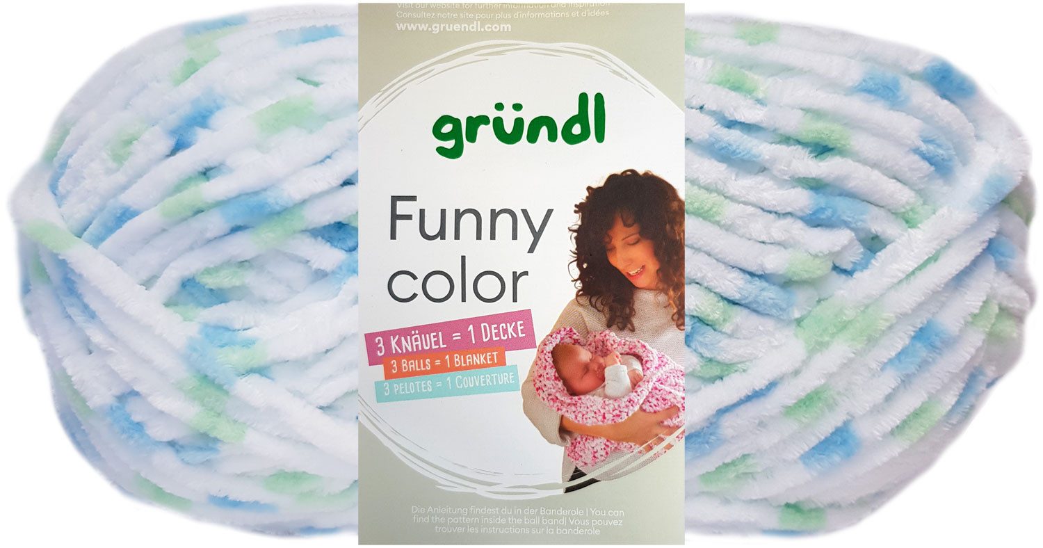 Gründl 100 Gramm Gründl Funny Color Mikrofasergarn Farbauswahl Bastelgarn