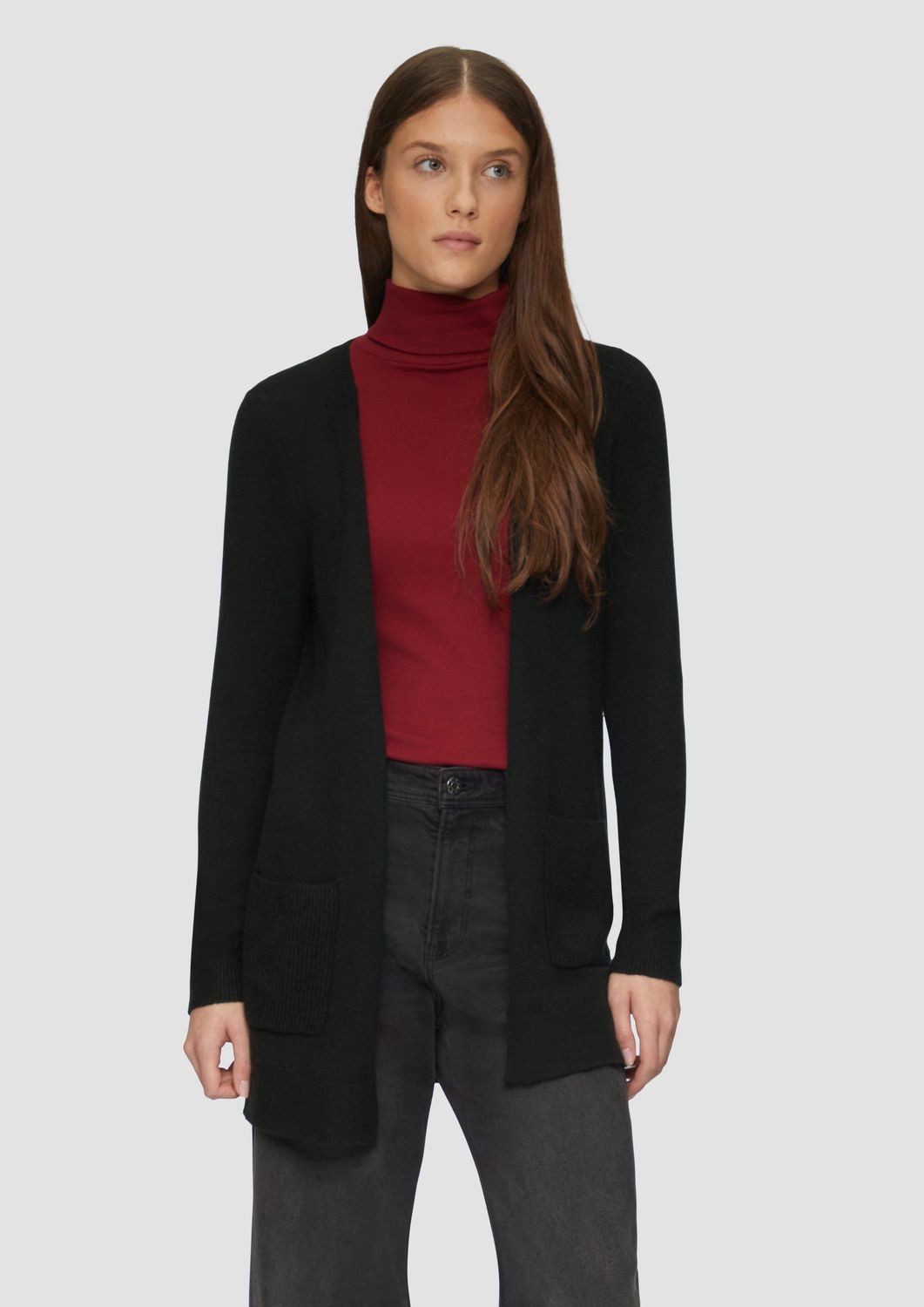 s.Oliver Strickjacke Strickjacke mit aufgesetzten Taschen günstig online kaufen