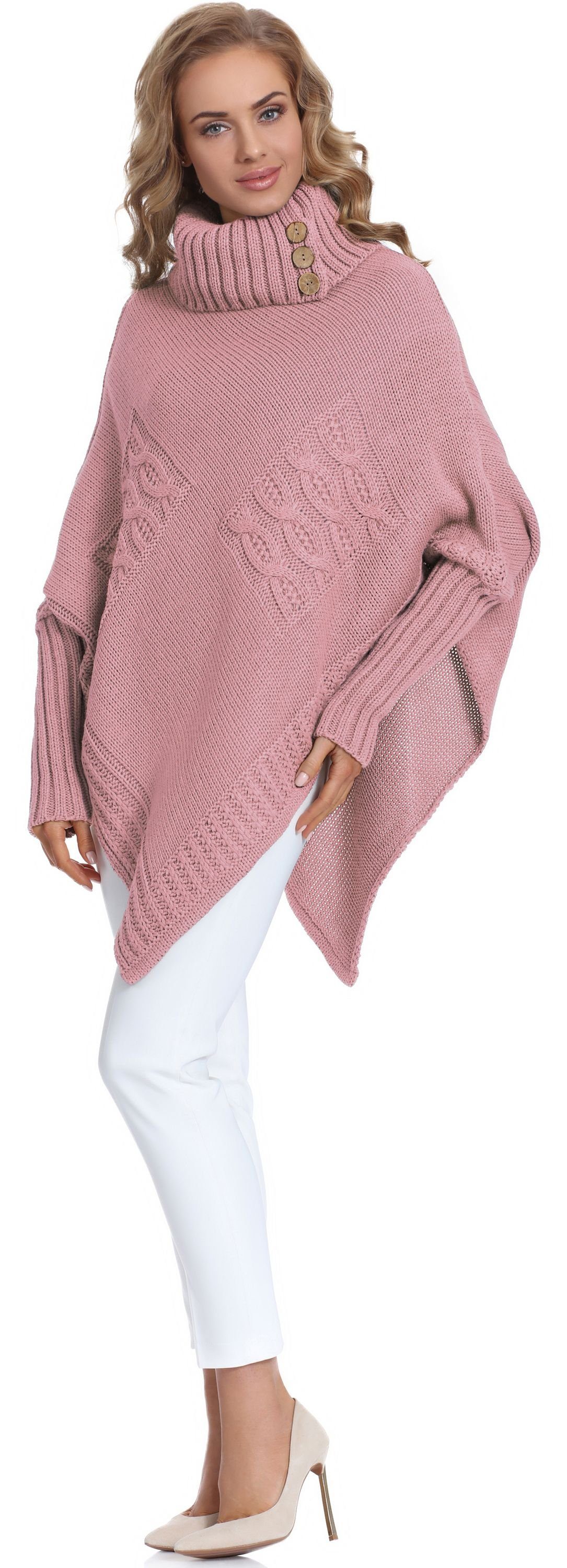 Merry Style Strickponcho Damen Poncho M83N4 günstig online kaufen