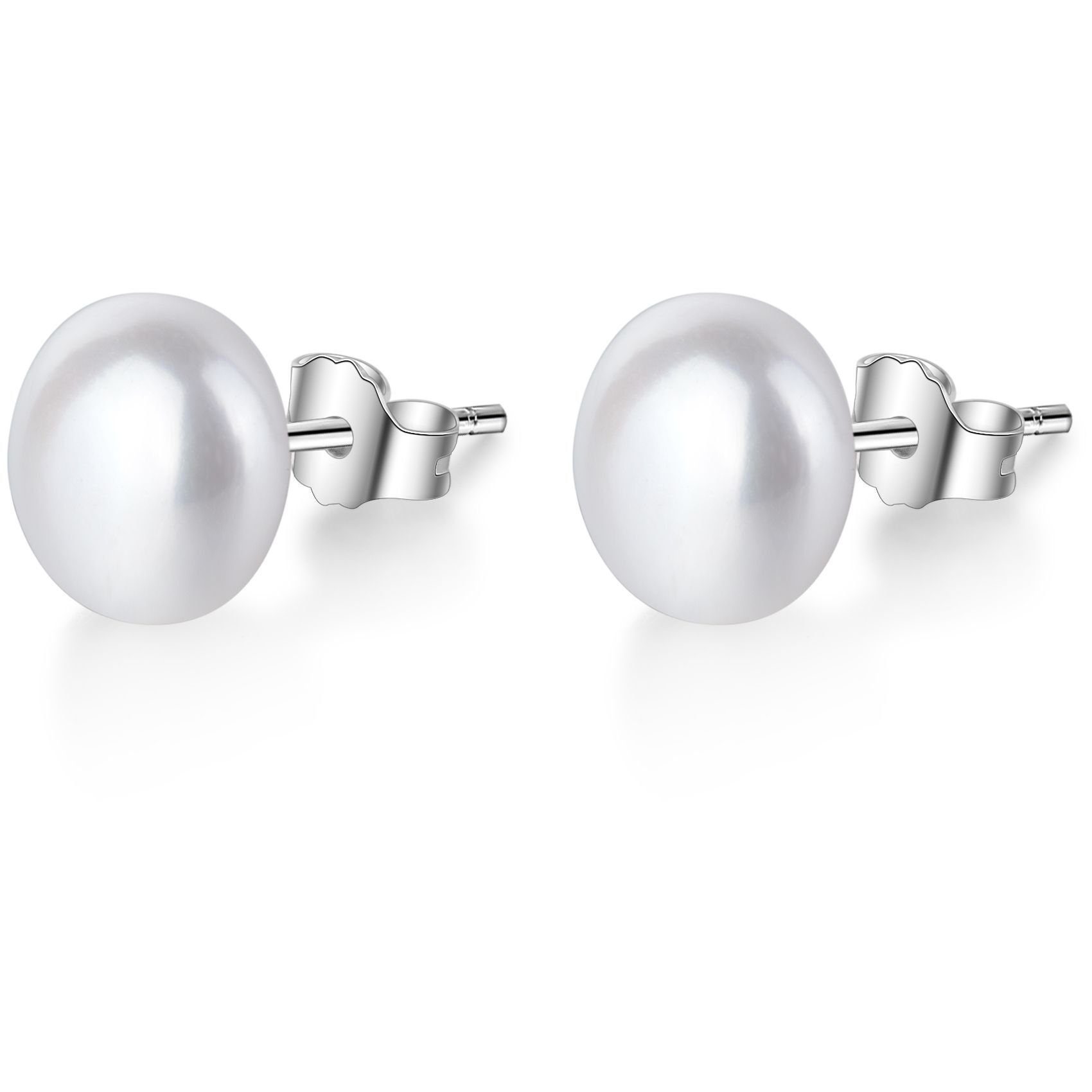 AILORIA Perlenohrringe MICHIKO Ohrringe, 925 Sterling Silber mit Süßwasserperlen