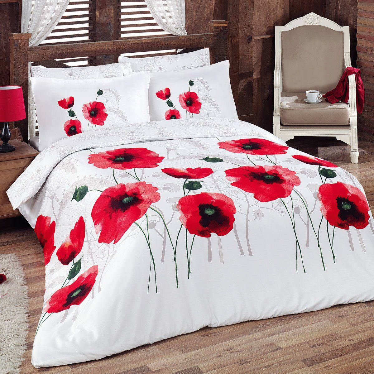 TRAUMSCHLAF Bettwäsche Gelincik, Mako Satin, 2 teilig, Ganzjahresbettwäsche in feiner Satin-Qualität