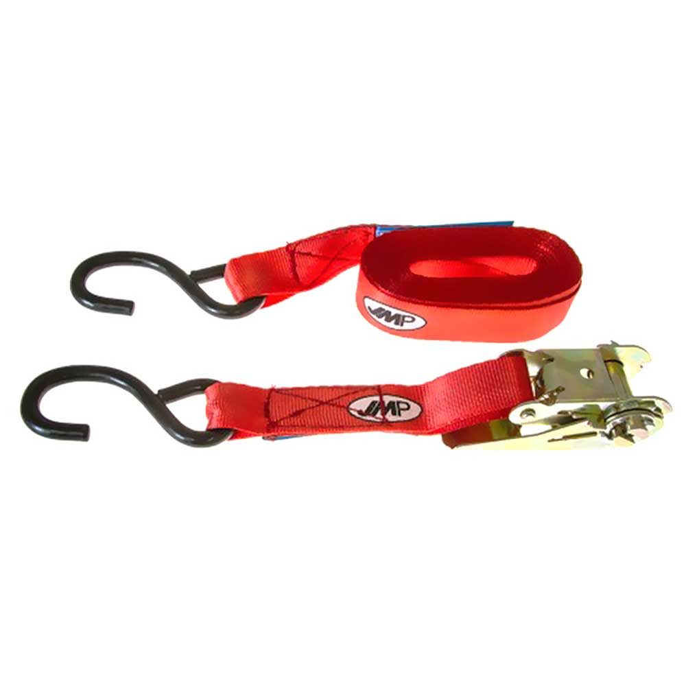 Anhänger JMP Zurrgurt 25mm/5m + Ratsche & S-Haken schwarz Motorrad