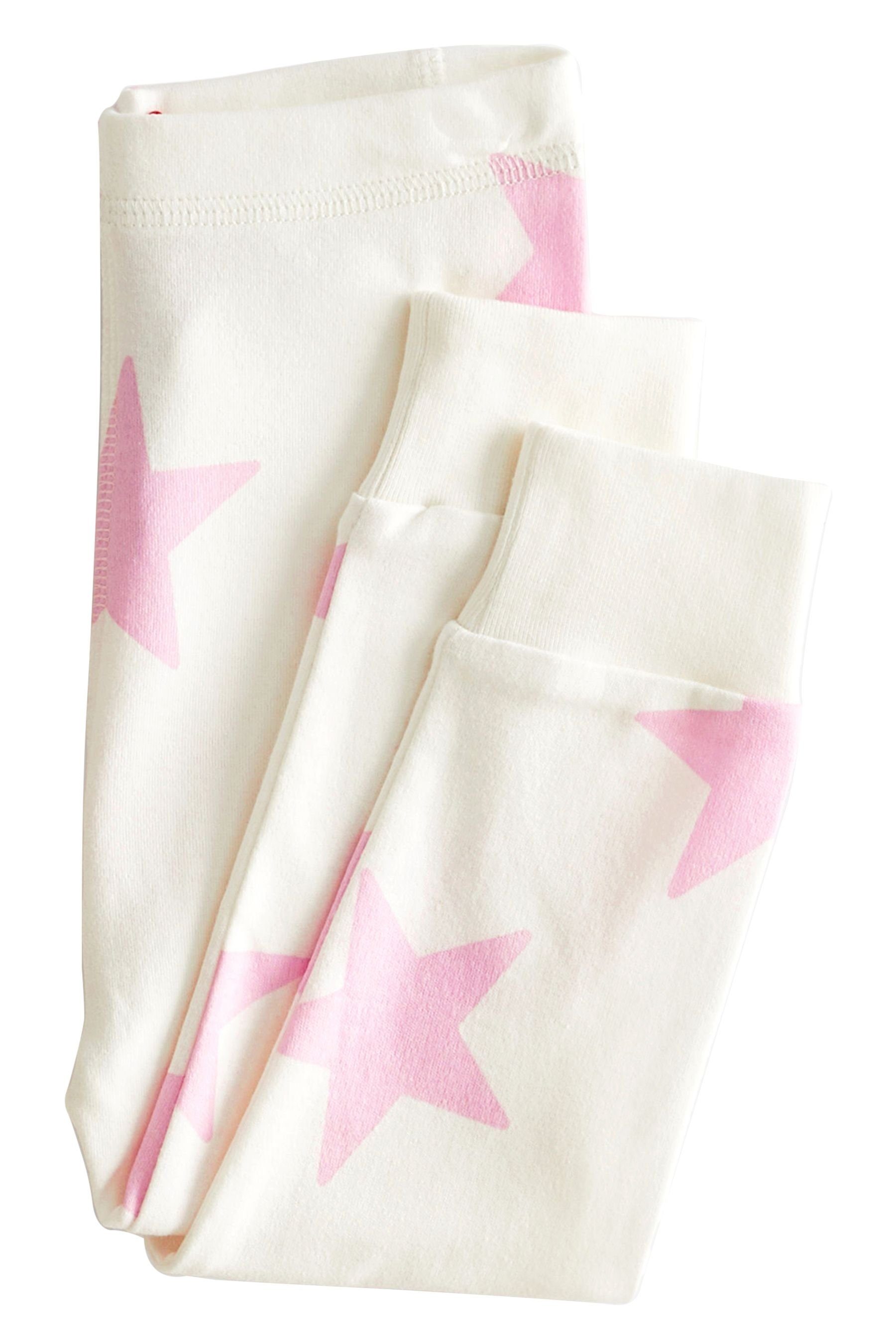 Next Pyjama 3er-Pack mit Sternen Herz-, + tlg) Pink/White (6 Schlafanzüge Punkte