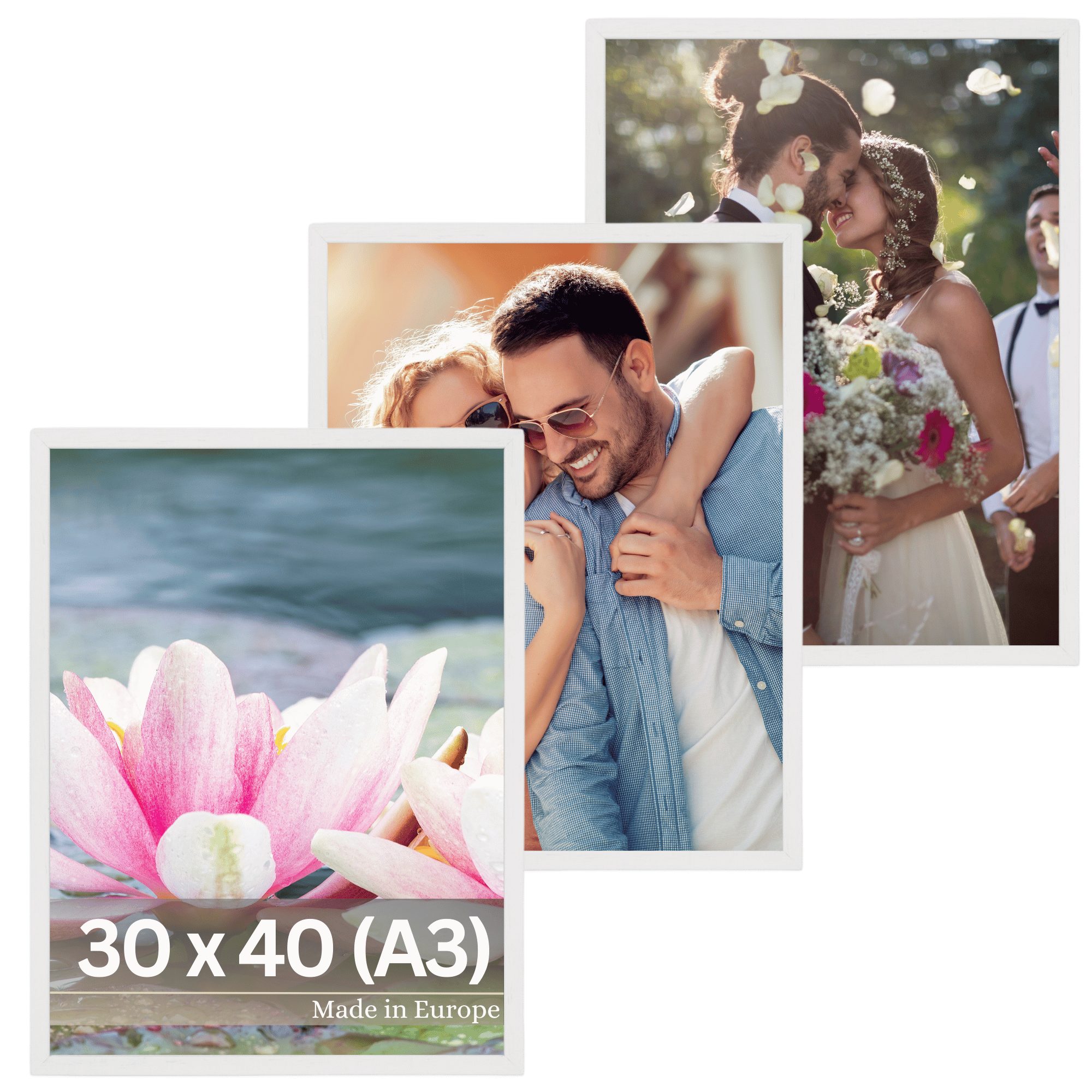 Victor (Zenith) Bilderrahmen Nolde, Bilderrahmen Set Weiß 30x40 cm, Bilderrahmen Modern, Holzrahmen A3. € 59,97