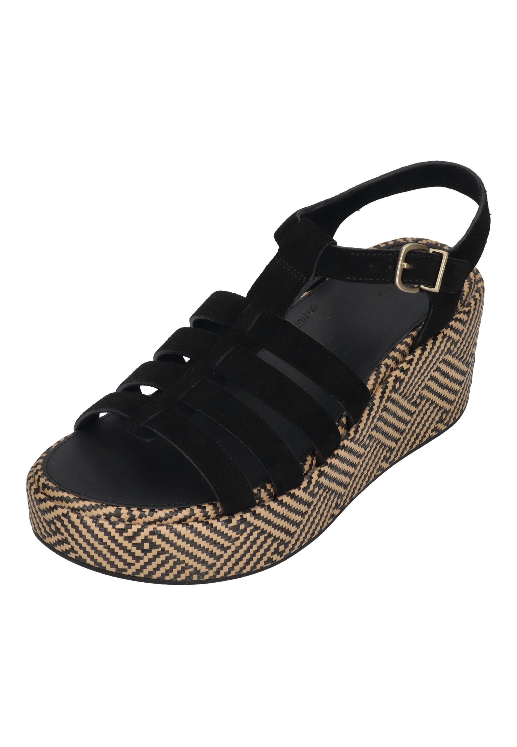 Fitflop PLATFFORMS GRAPHIC-WEAVE SUEDE FISHERMAN SANDALS Sandalette Black