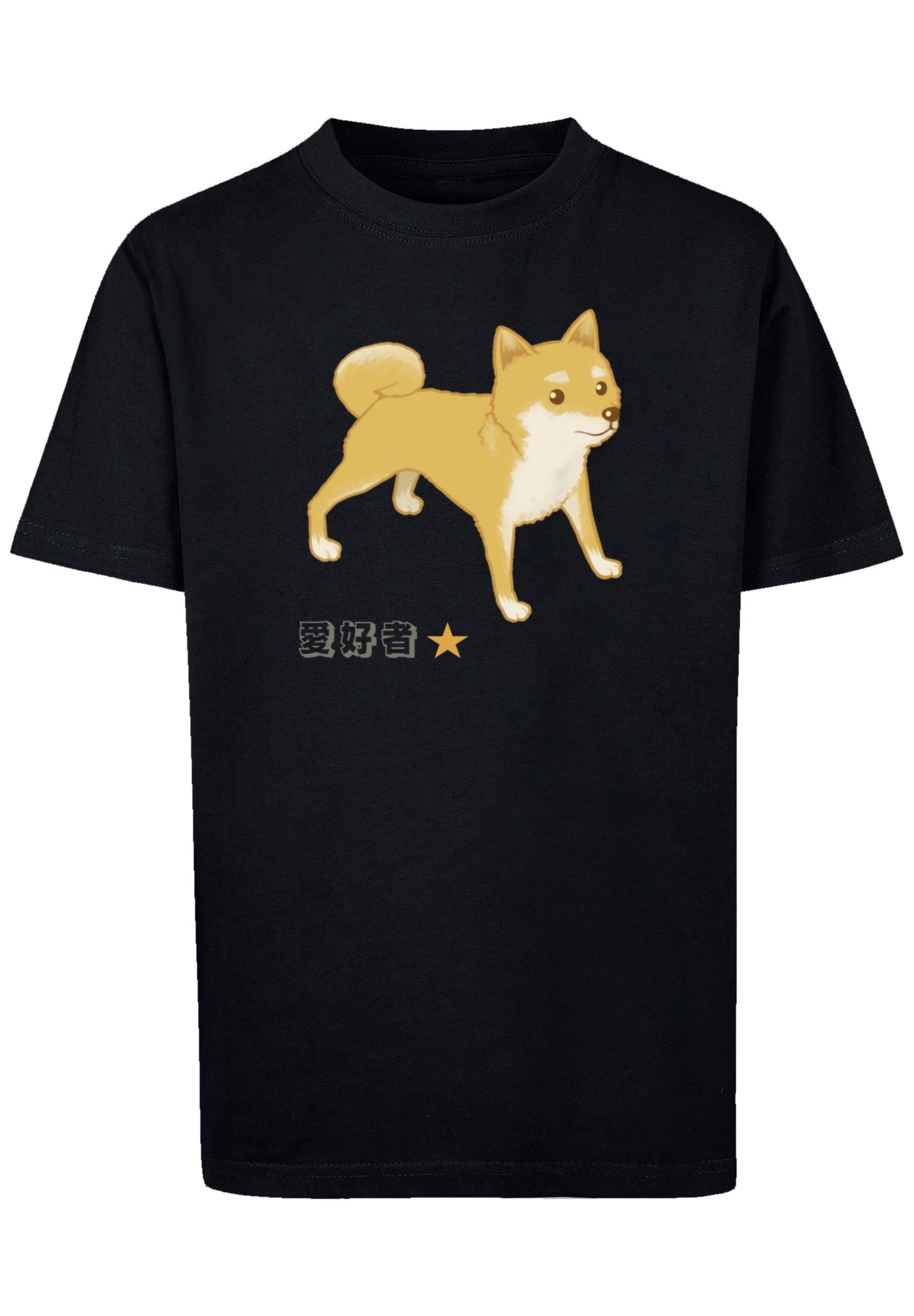 F4NT4STIC Print Inu Shiba T-Shirt Hund
