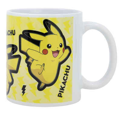 POKÉMON Tasse Pokemon Pikachu Kaffeetasse Teetasse Geschenkidee 330 ml, Keramik